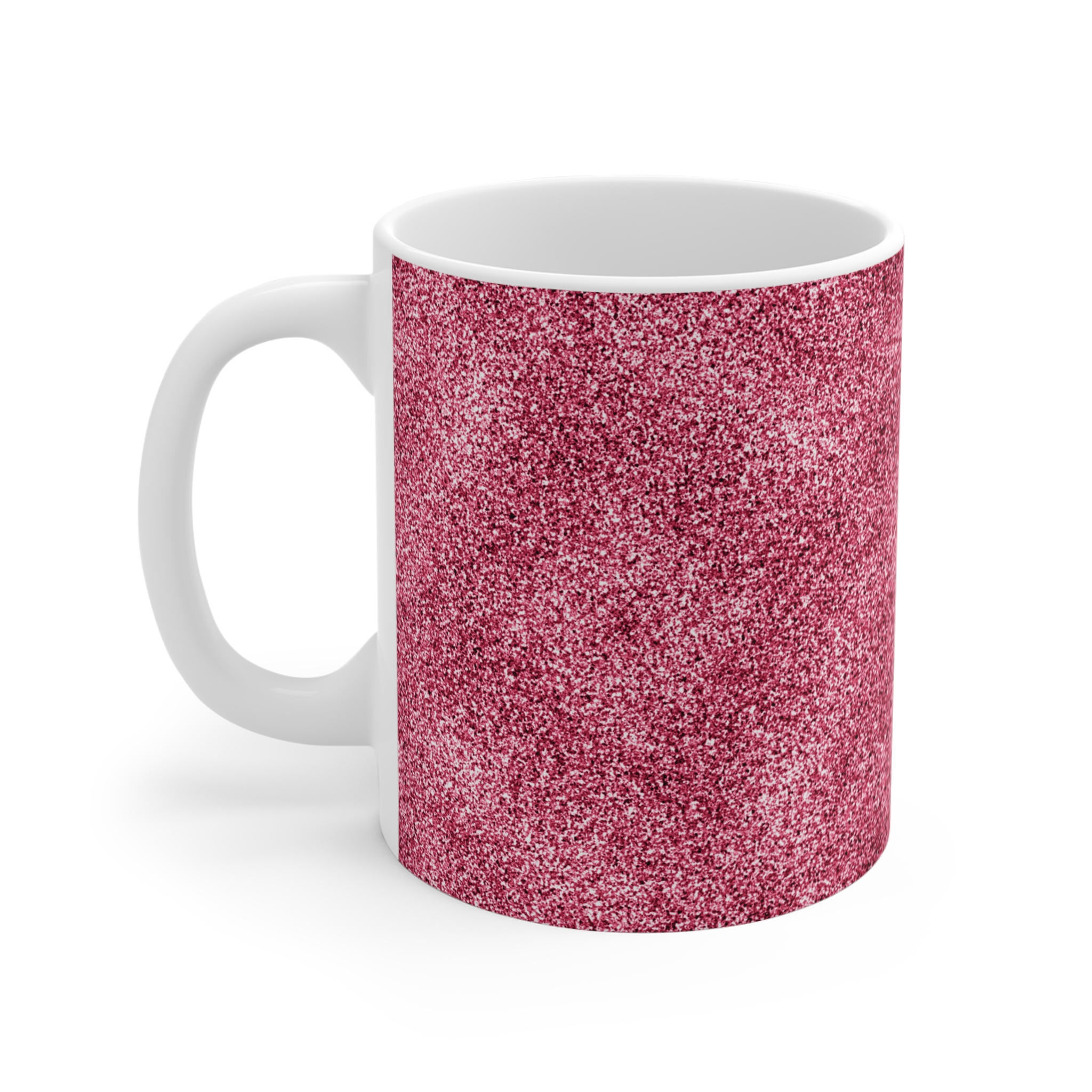 Spring Glitter Easter Piink Mug - 11oz Ceramic Coffee Cup for Home & Gifts - Image 2