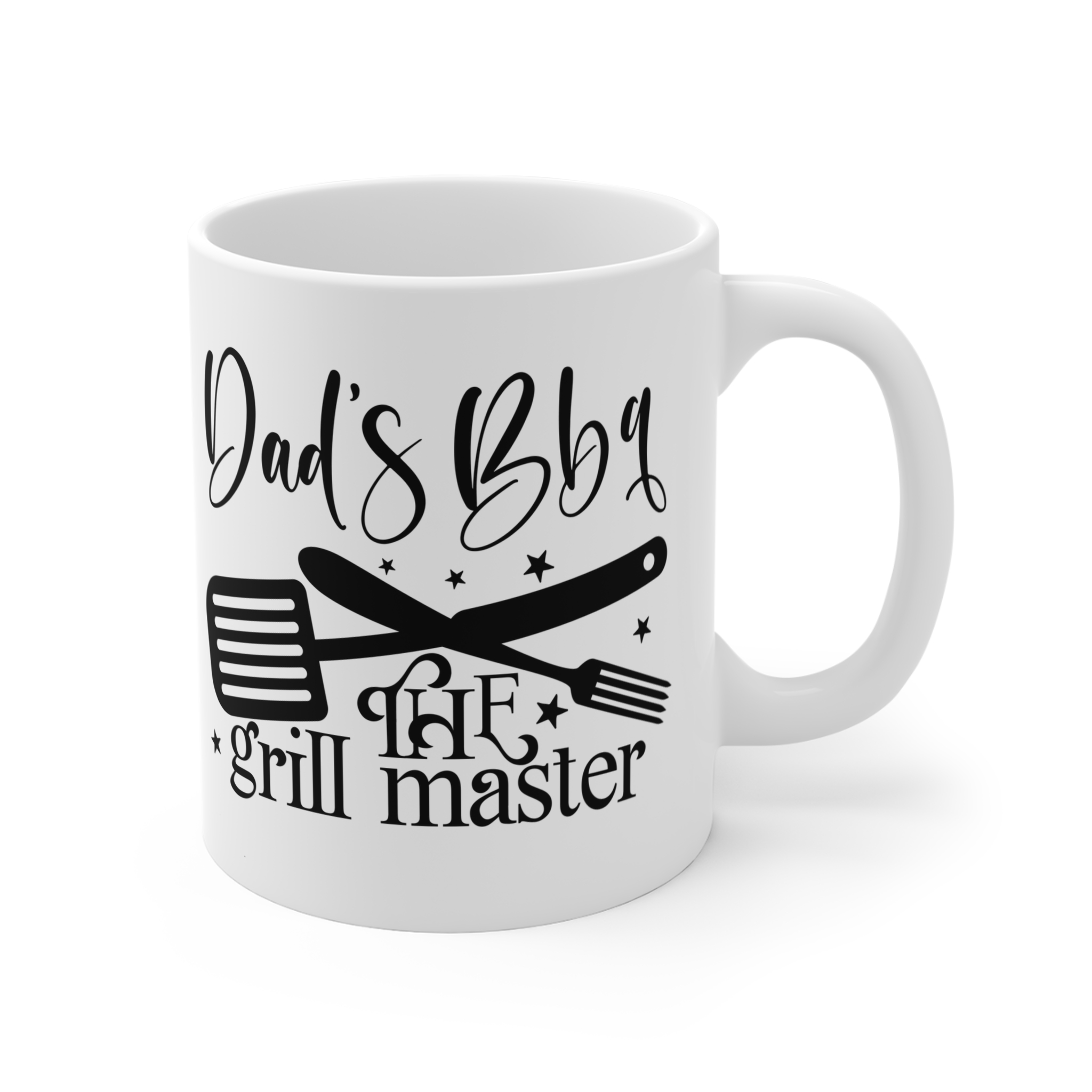 Dad's BBQ Grill Master Mug – 11oz Ceramic Coffee Cup for Father's Day and BBQ Lovers - Image 3