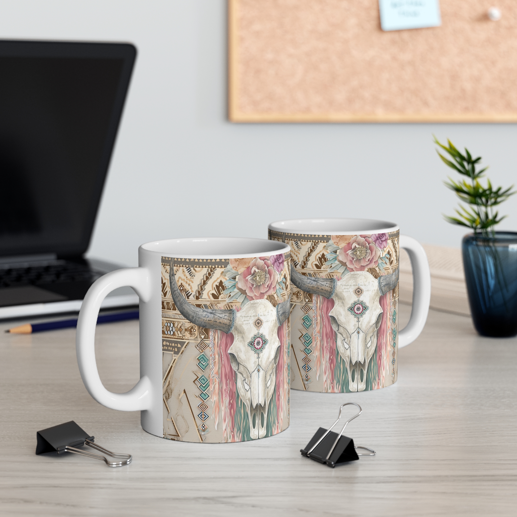 Country Western Cow Skull - Image 5