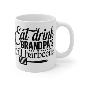 Grandpa's BBQ Mug - 11oz Ceramic Coffee Cup for Grilling Enthusiasts