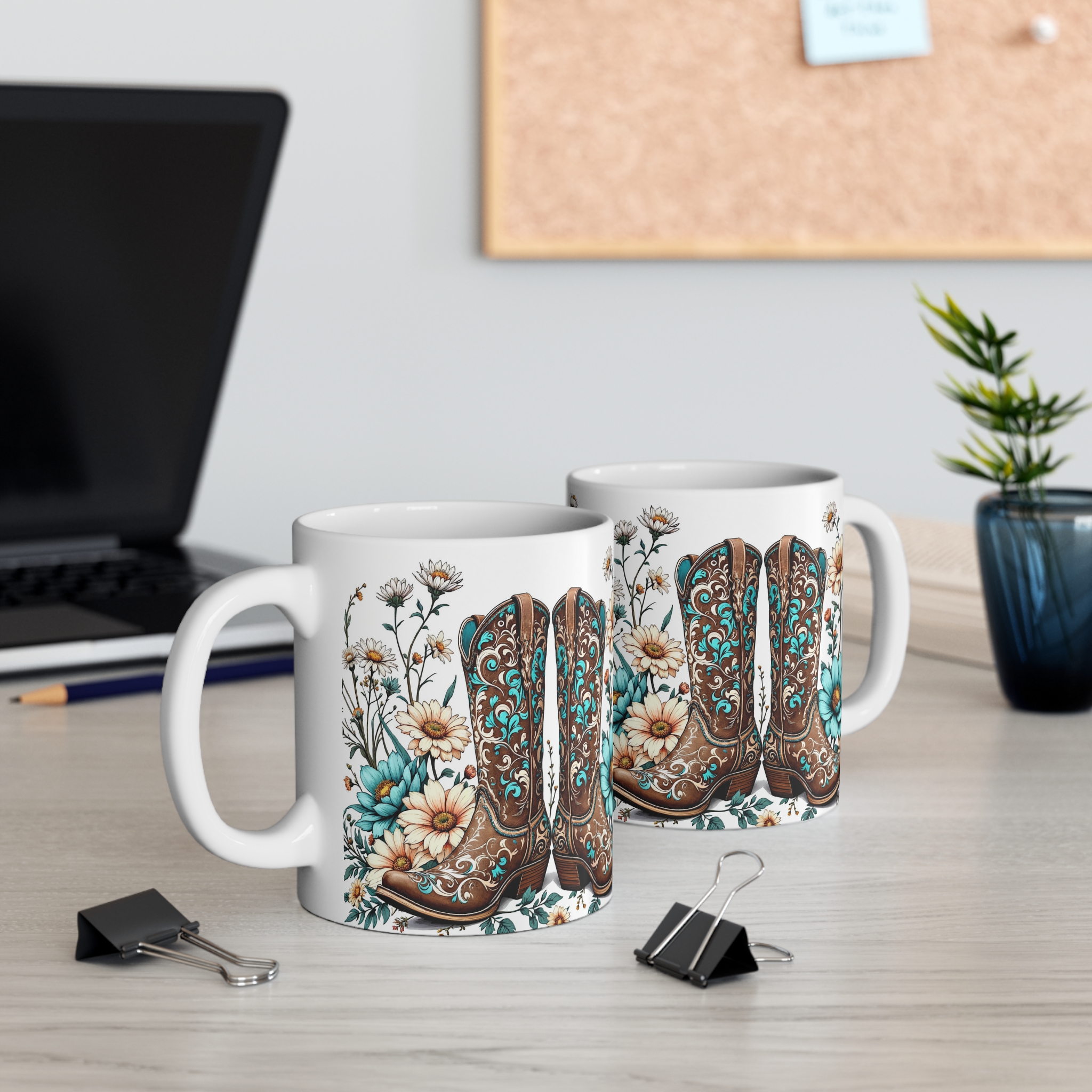 Flower Boots | Mug 11oz - Image 5