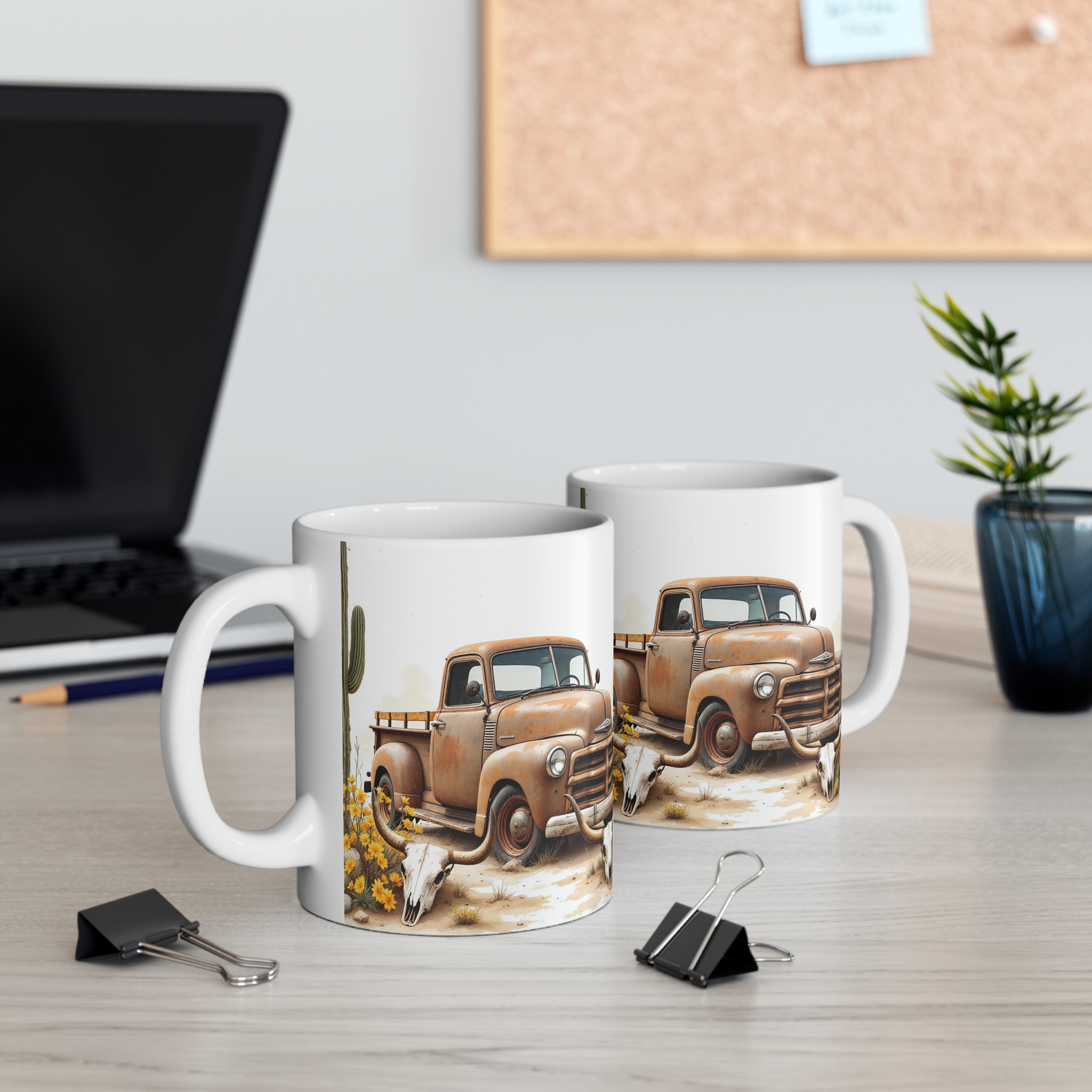 Truck and Skull | Mug 11oz - Image 5