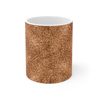 Copper Glitter 11oz Coffee Mug - Cozy Gift for Home and Office