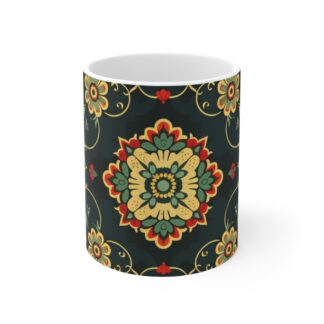 Eastern Enchantment 12 - 11oz Mug - Vibrant Patterned Coffee Cup for Unique Home Decor