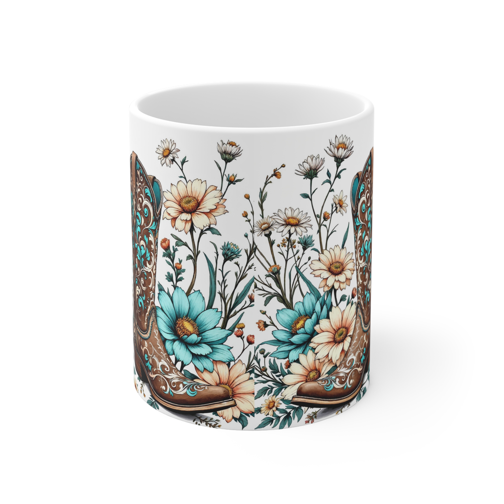 Flower Boots | Mug 11oz - Image 2