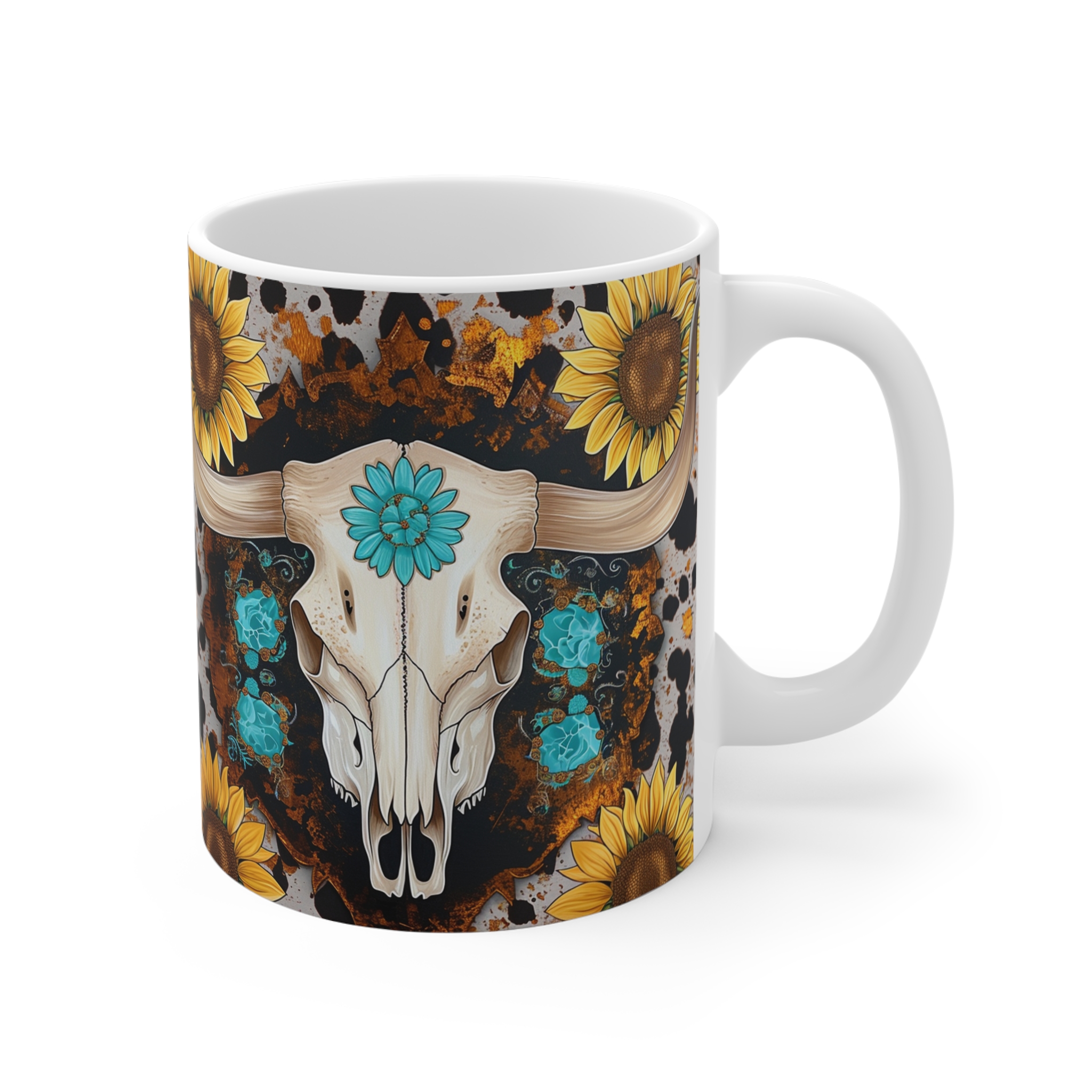 Country and Western Cow Skull - Image 3