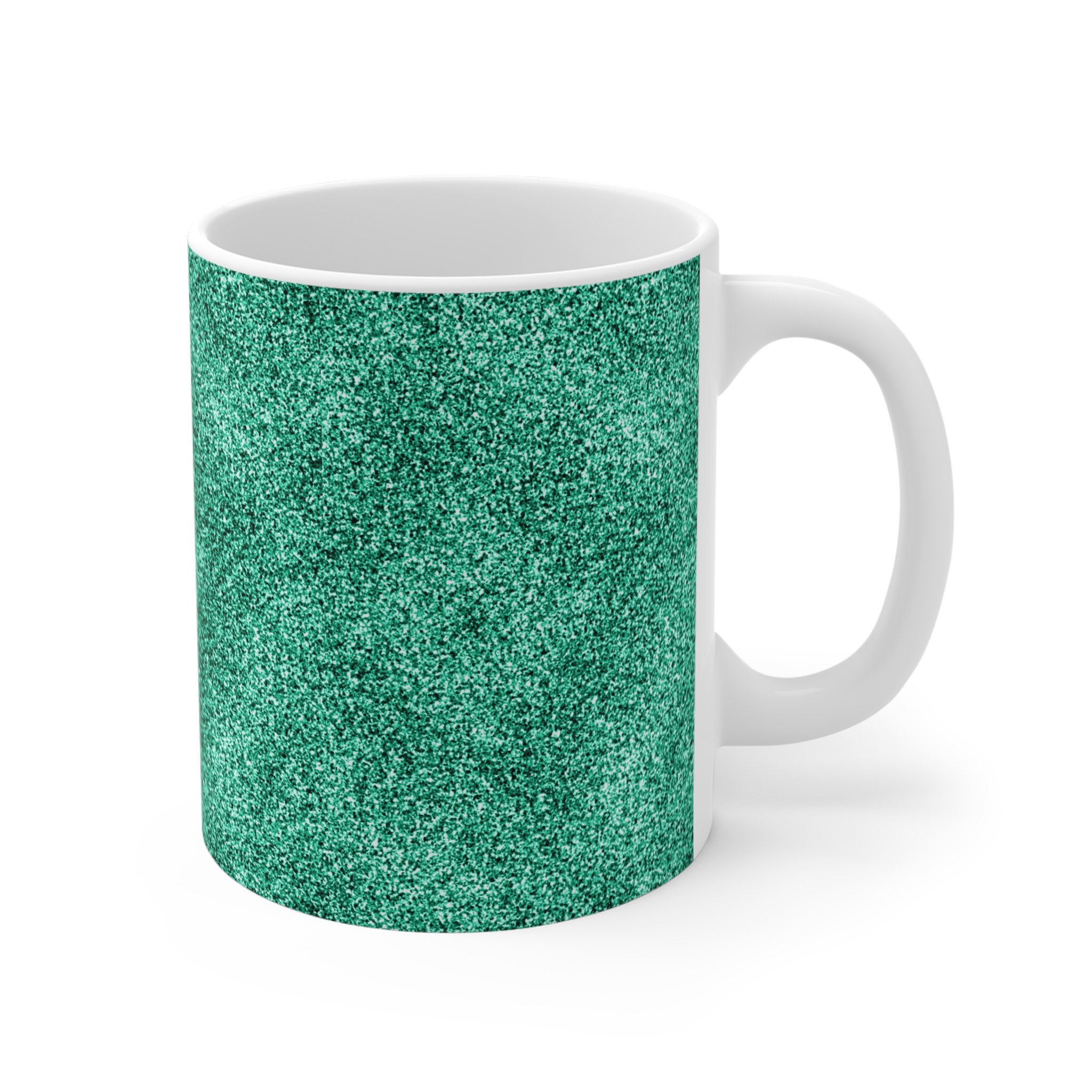 Spring Glitter Easter Turquoise Mug - 11oz Coffee Cup for Nature Lovers - Image 3
