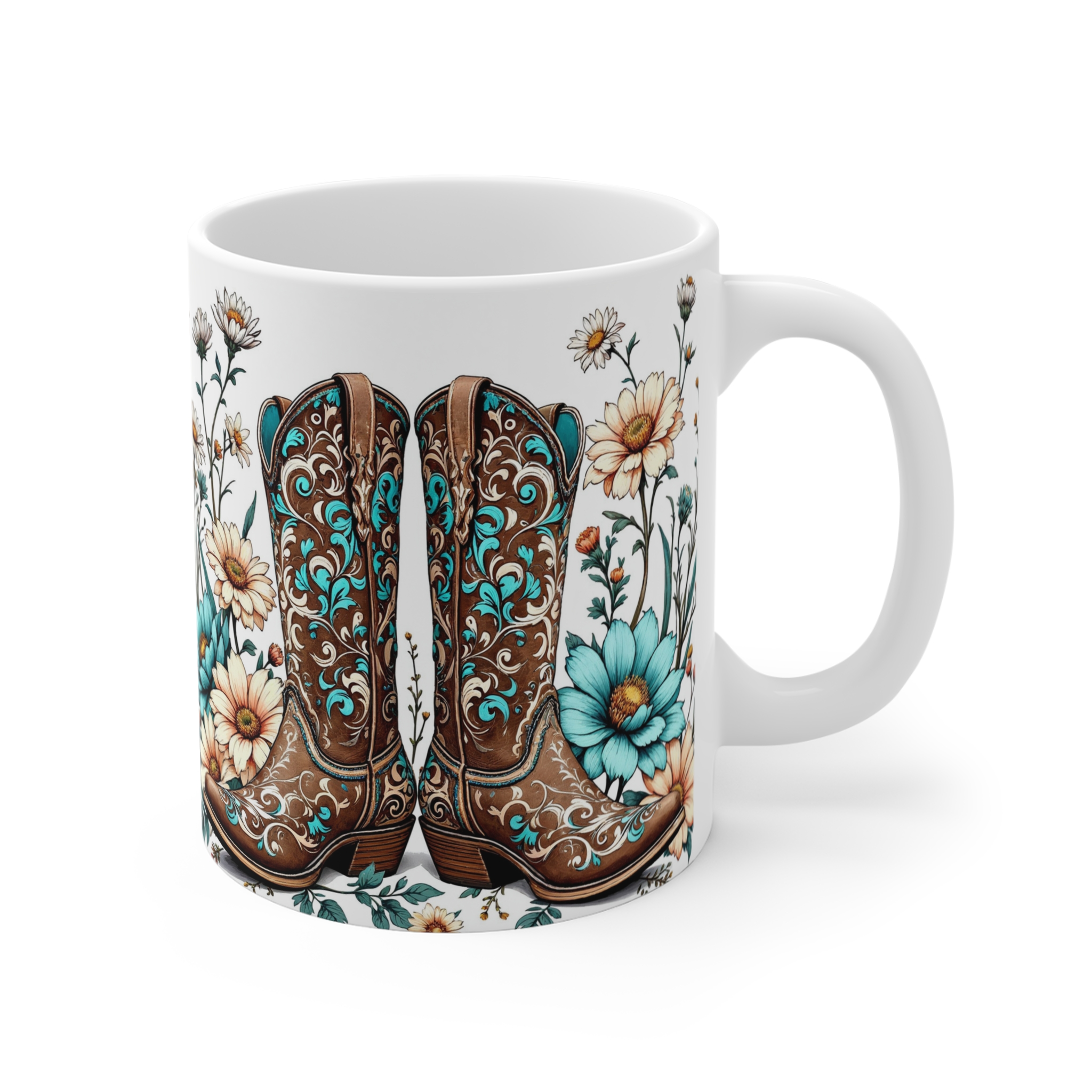 Flower Boots | Mug 11oz - Image 3