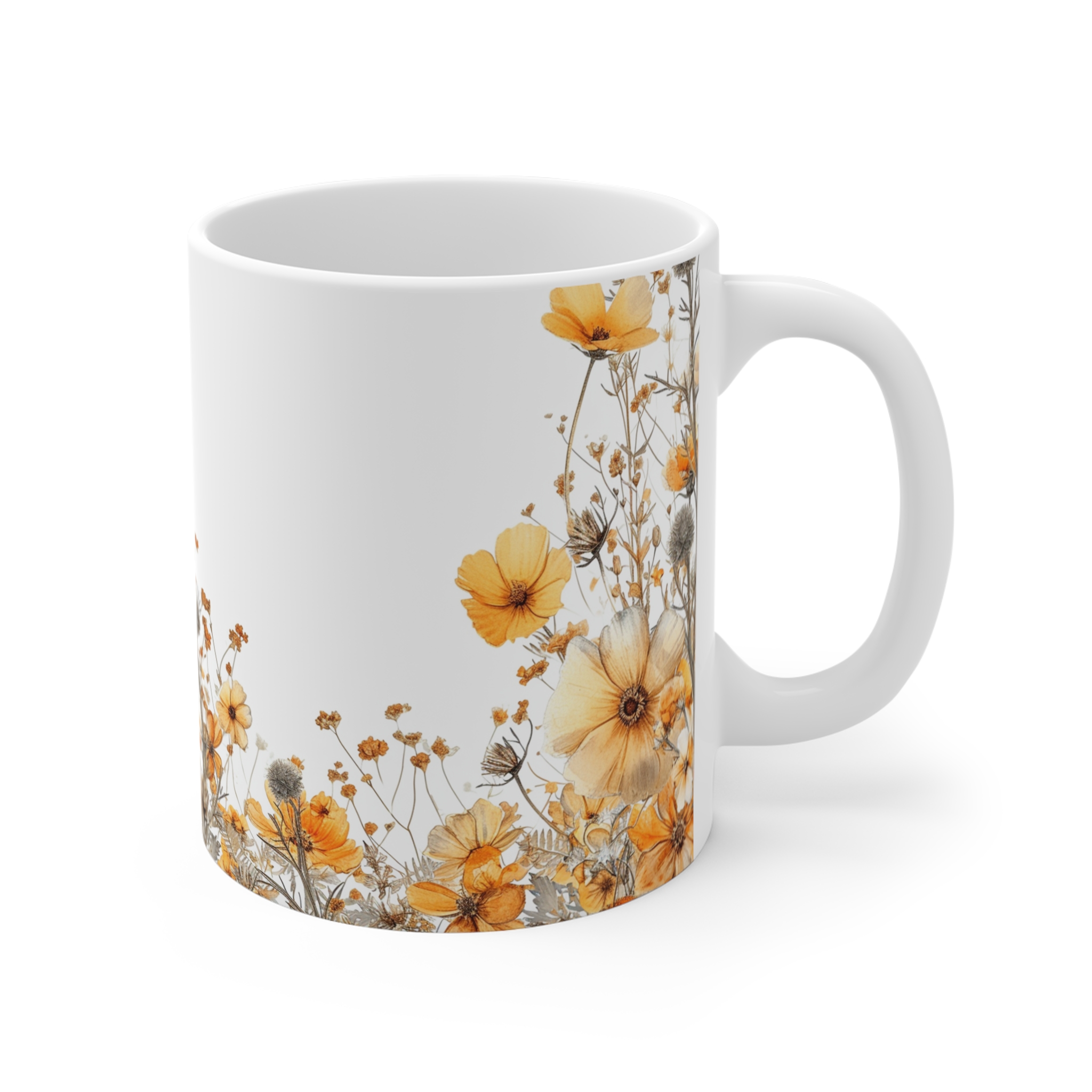 Floral Bouquet Coffee Mug - 11oz - Image 3