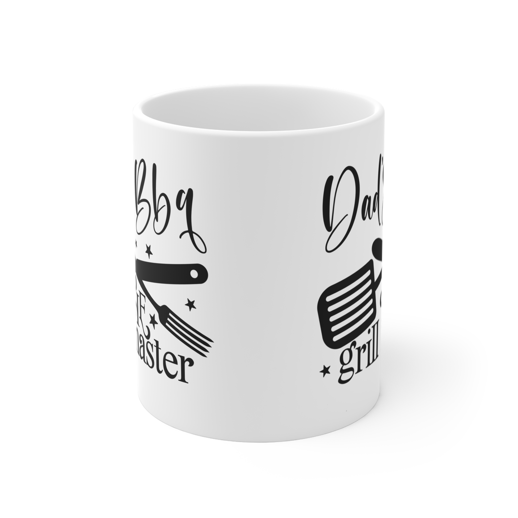 Dad's BBQ Grill Master Mug – 11oz Ceramic Coffee Cup for Father's Day and BBQ Lovers - Image 2