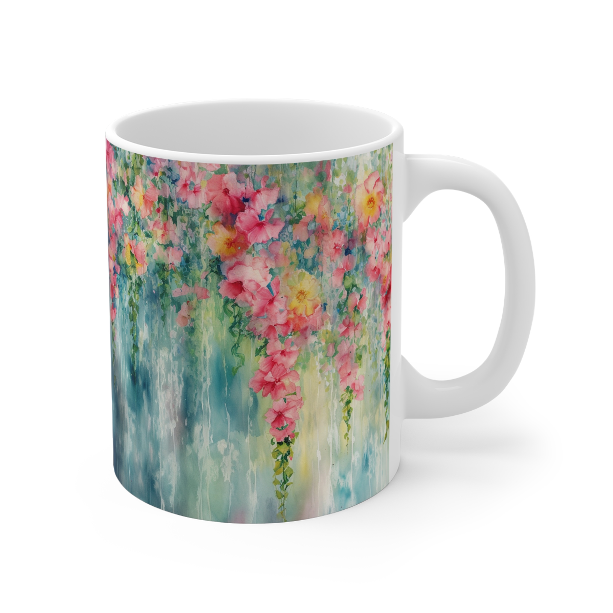 Carnations Watercolor 11oz Mug - Perfect Gift for Garden Lovers - Image 3