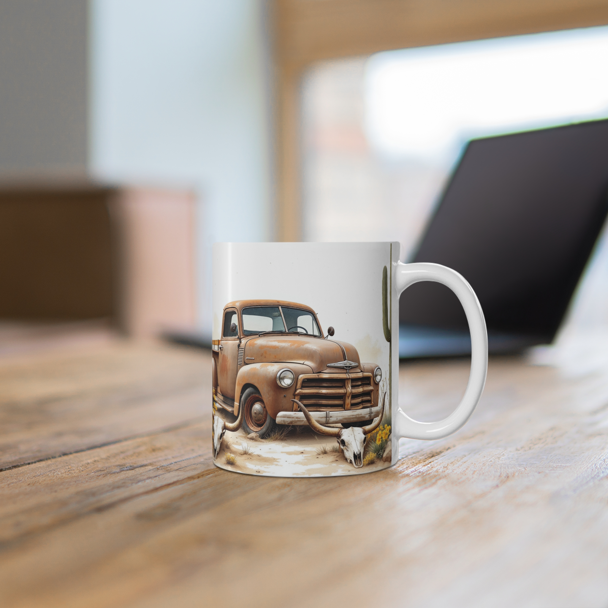 Truck and Skull | Mug 11oz - Image 6