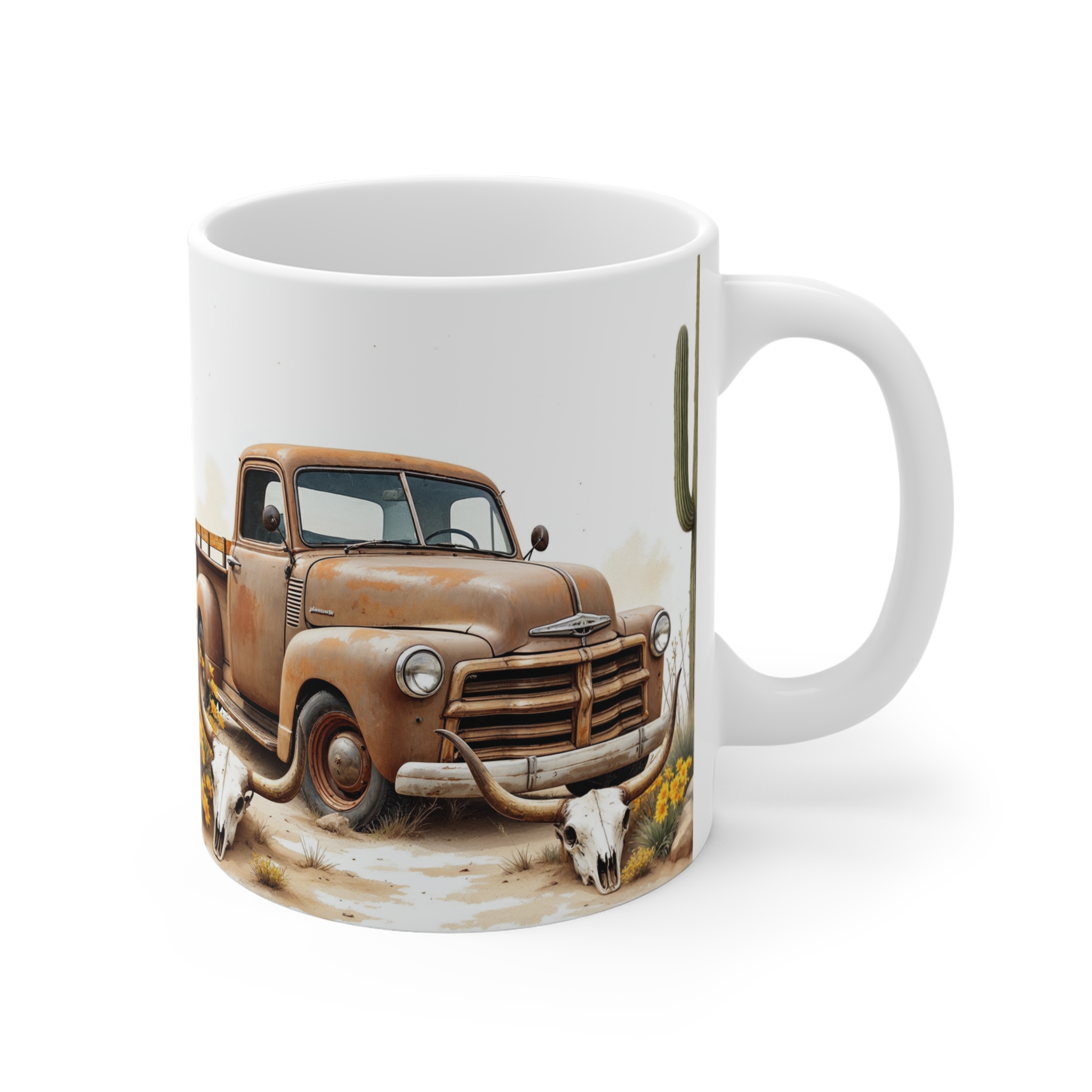 Truck and Skull | Mug 11oz - Image 3
