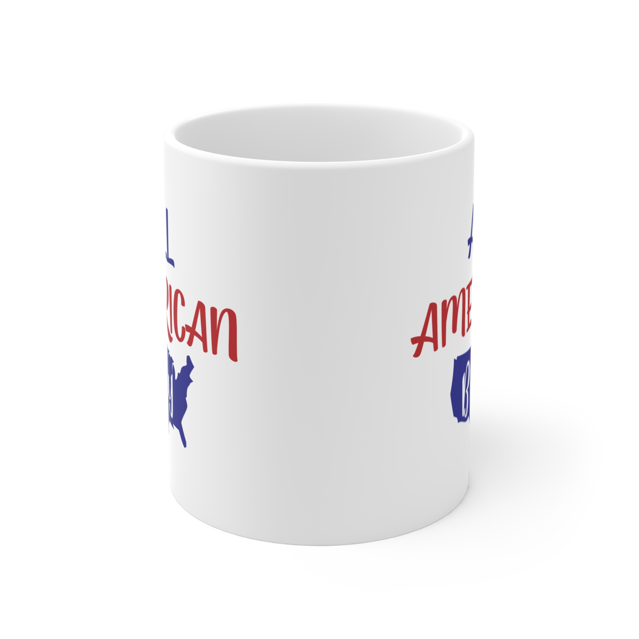 All American Boy 11oz Coffee Mug — Patriotic USA Map Gift for Kids & Dads - Image 2