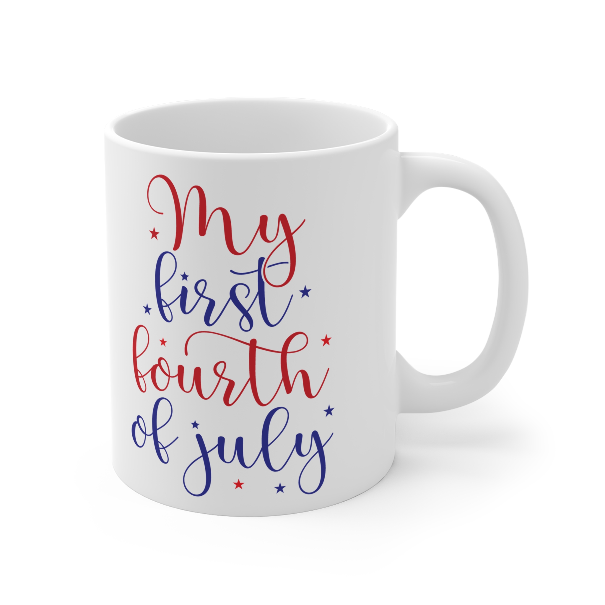 My First Fourth of July Mug — 11oz Patriotic Red & Blue Celebration Coffee Cup - Image 4