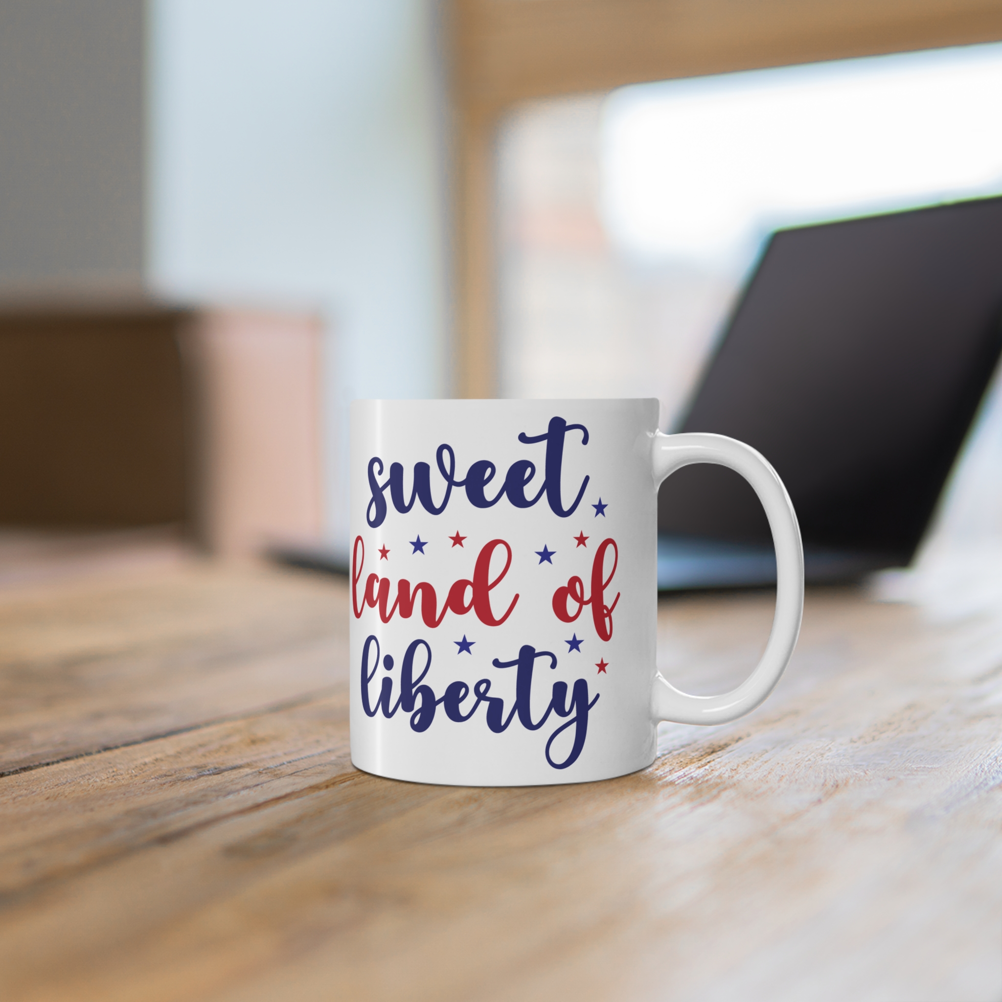 Mug — "Sweet Land of Liberty" Patriotic 11oz Coffee Mug - Image 6