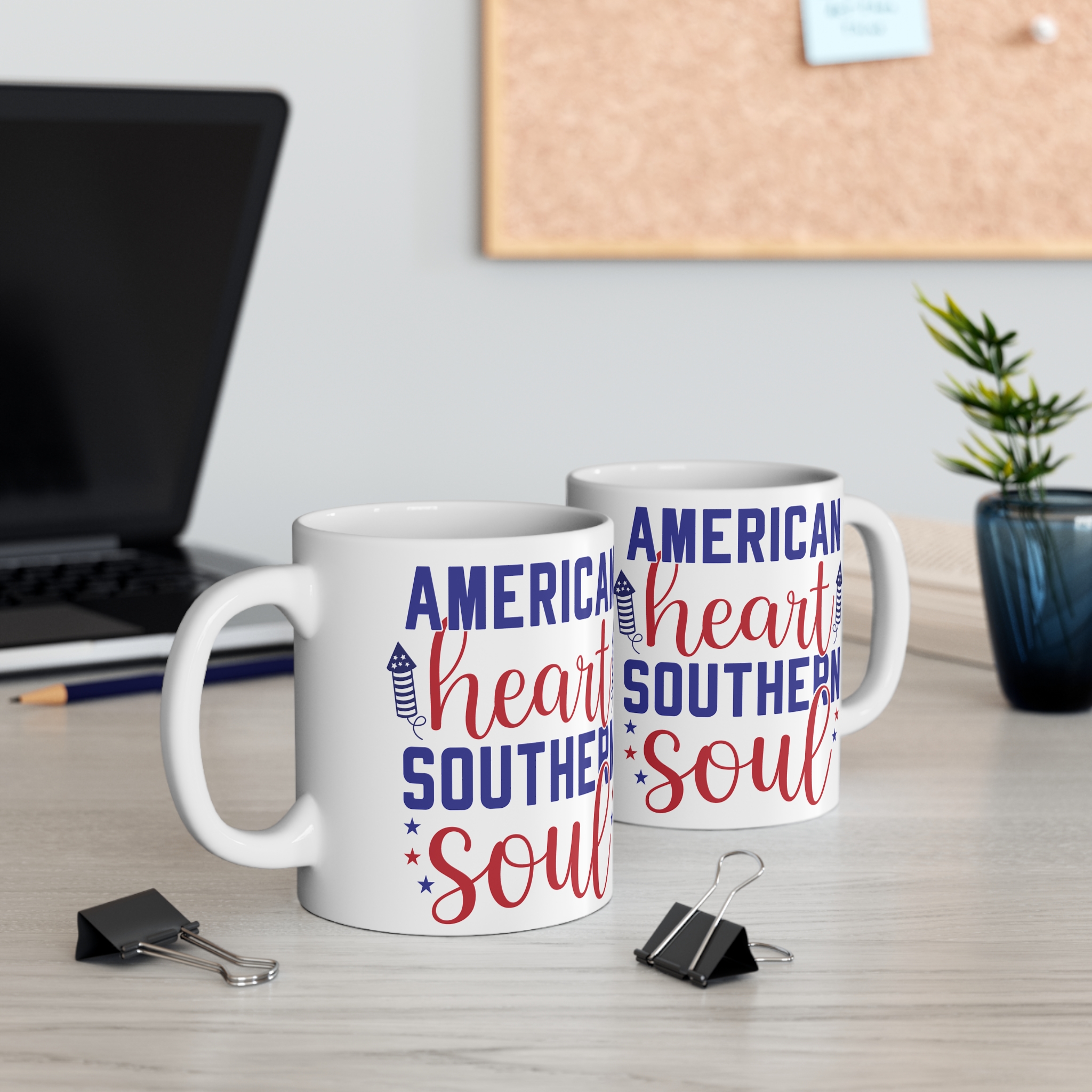 American Heart Southern Soul Mug — Patriotic 11oz Coffee Cup - Image 5