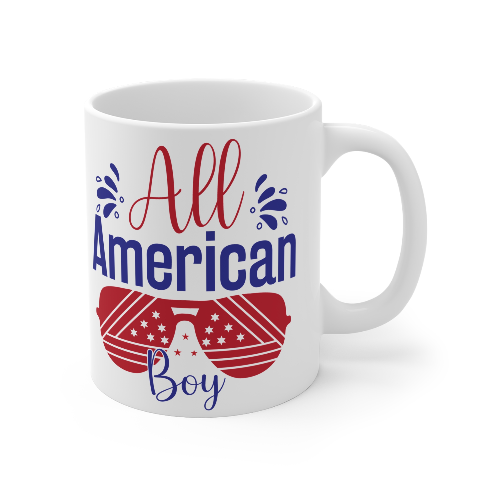 All American Boy Mug – Patriotic 11oz Coffee Cup - Image 4
