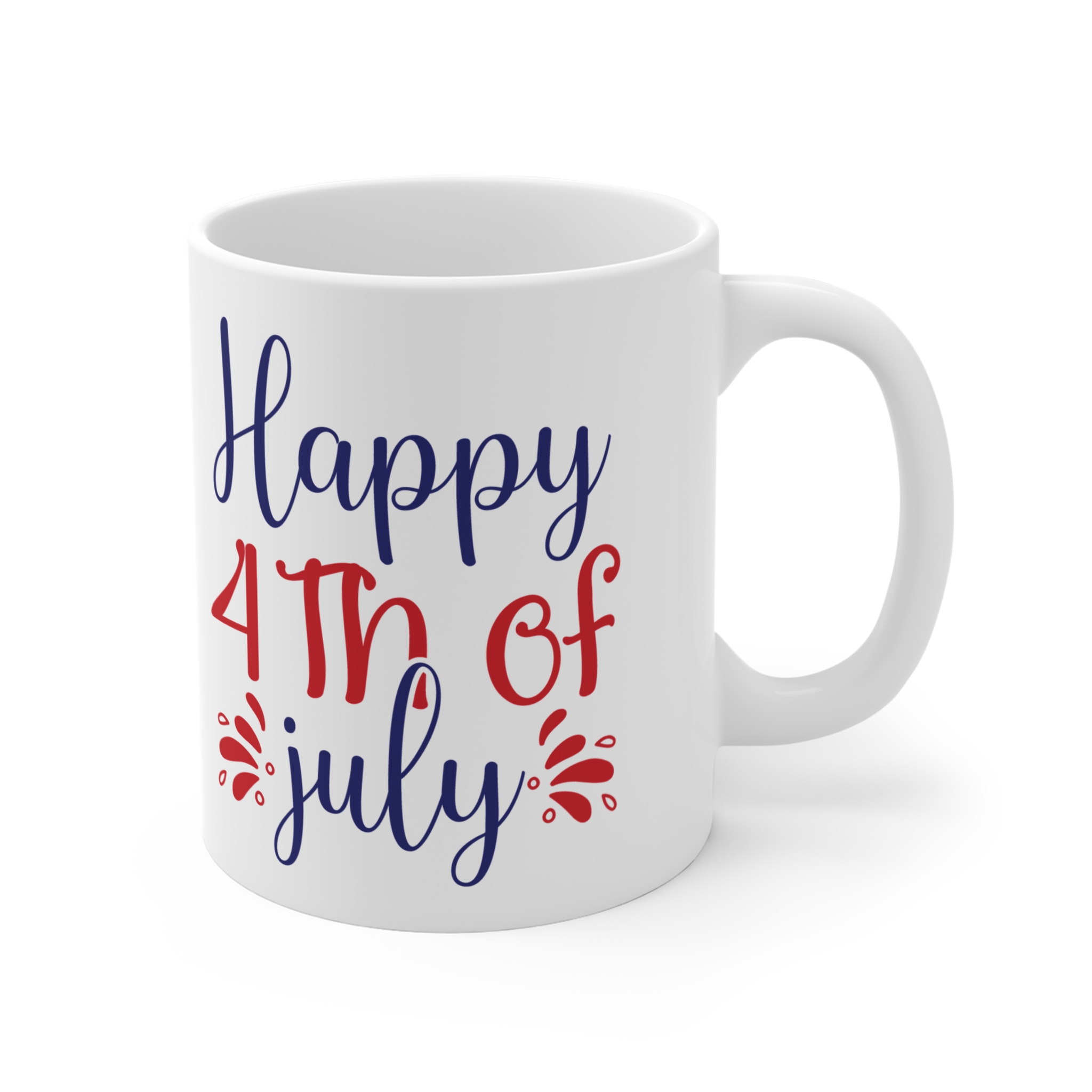 4th of July Mug – "Happy 4th of July" Patriotic Coffee Cup (11oz) - Image 4
