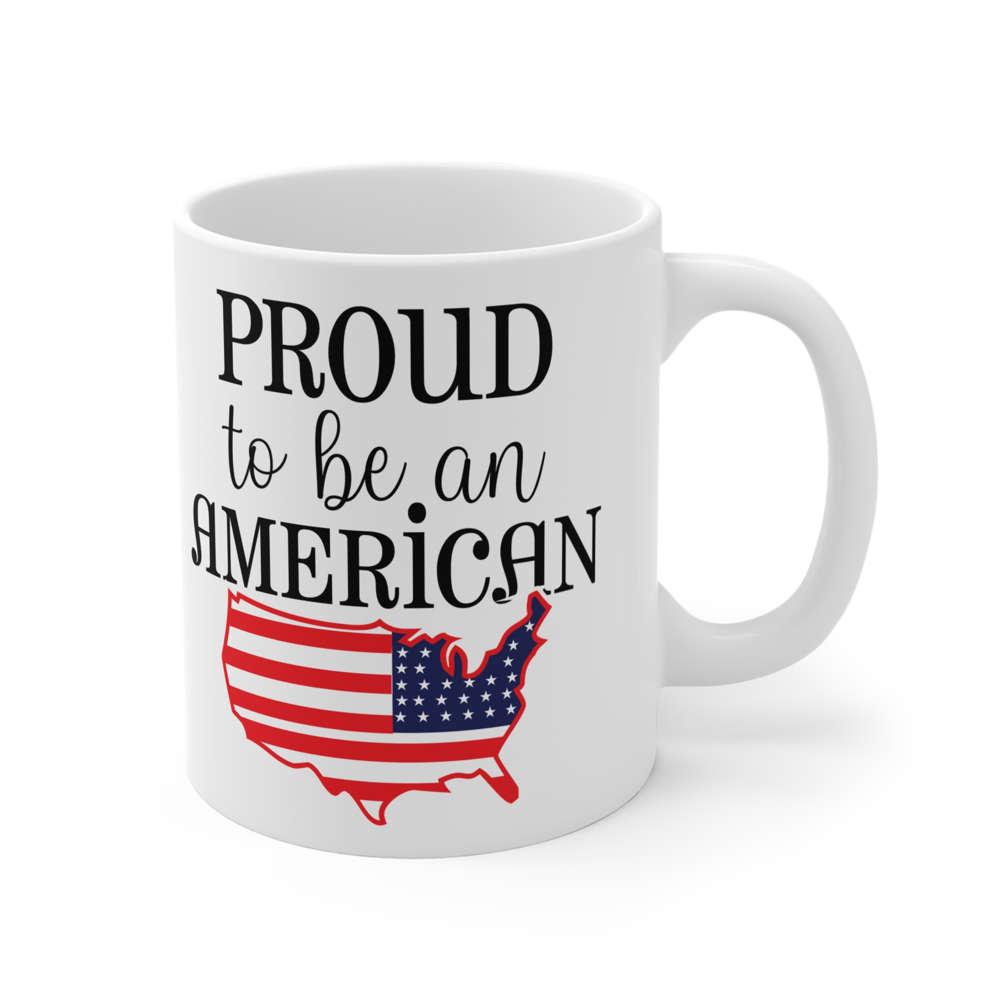 "Proud to Be an American" Mug — 11oz Patriotic USA Flag Coffee Cup - Image 4