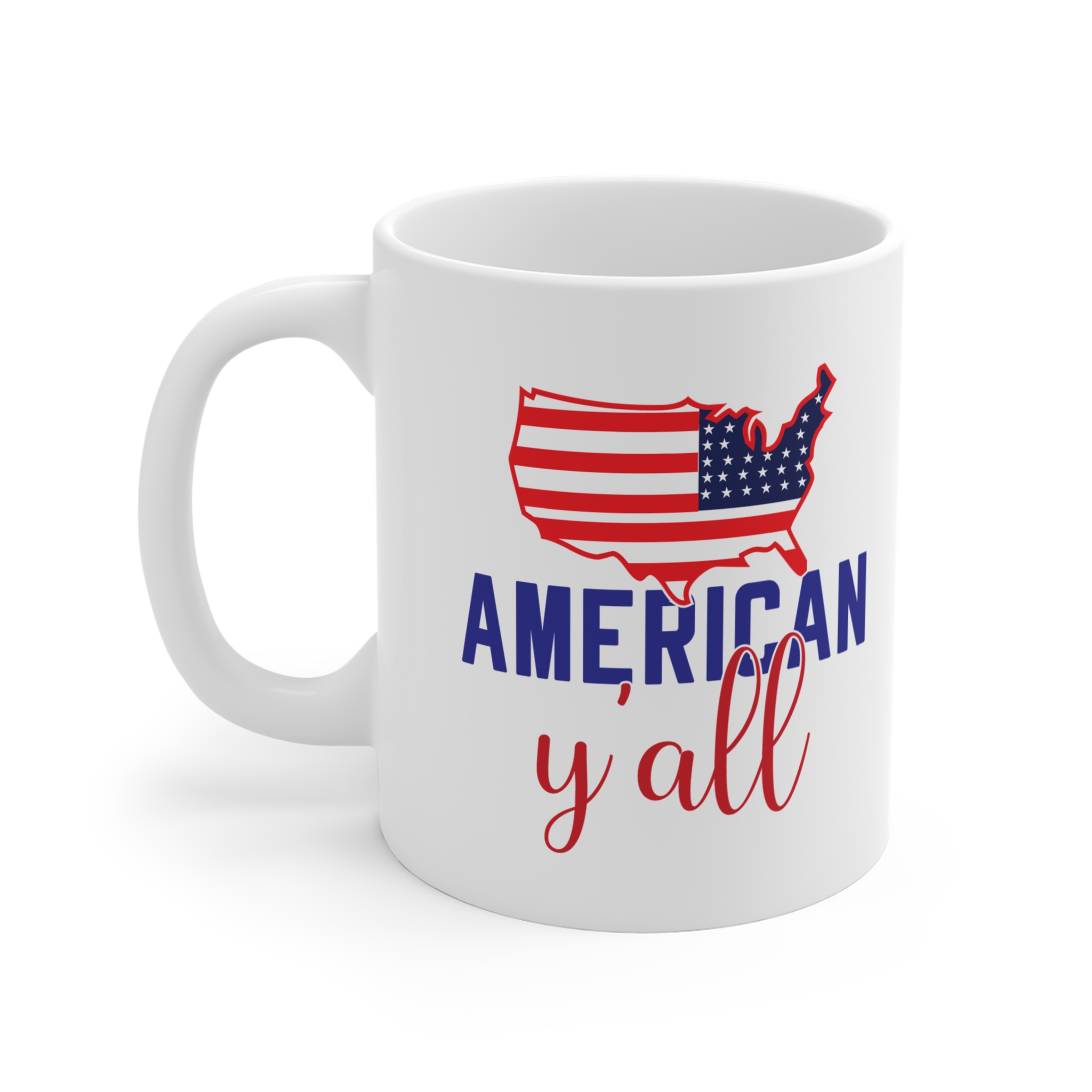 American Y'all 11oz Mug — Patriotic USA Flag Coffee Cup - Image 3