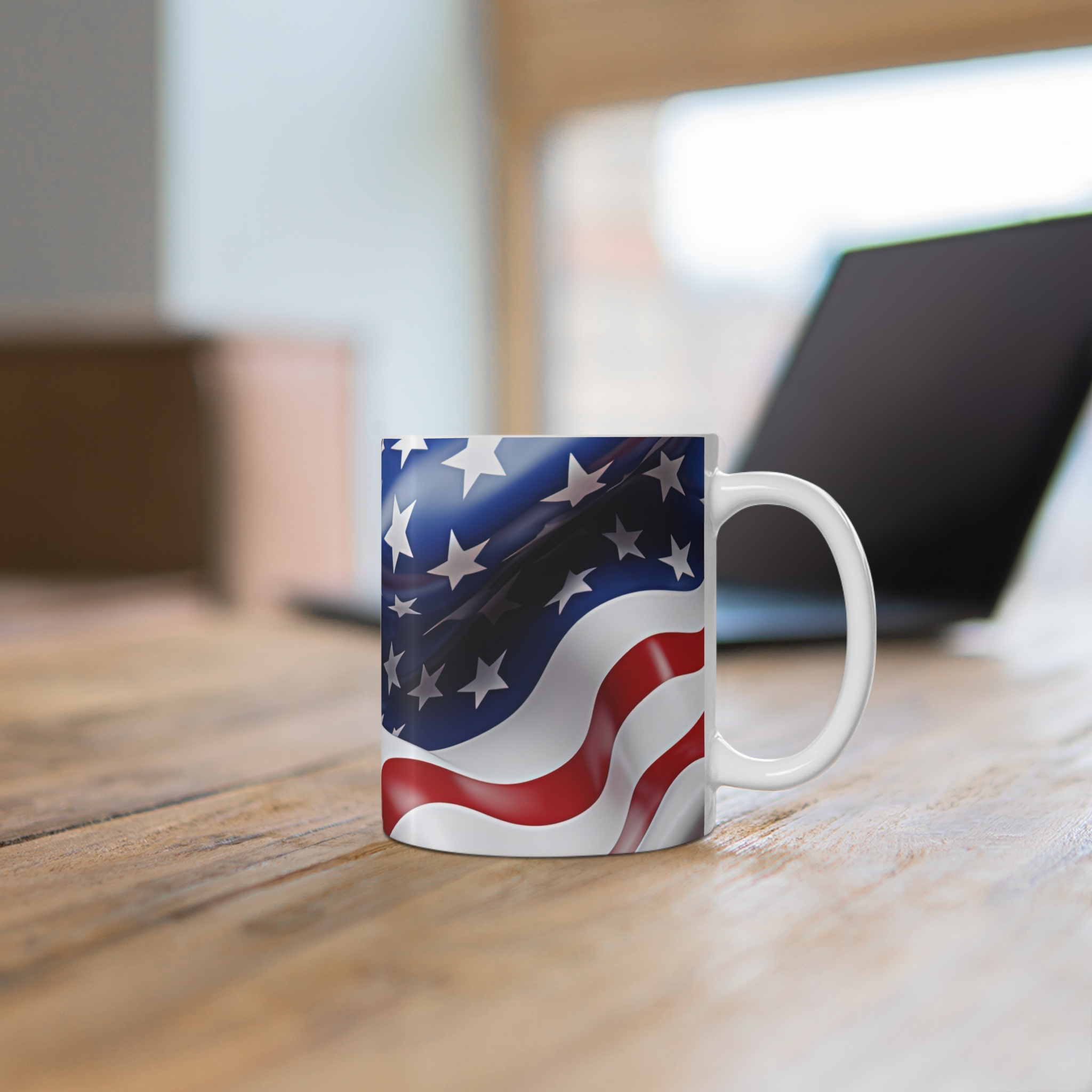 American Flag 11oz Coffee Mug — Patriotic Stars & Stripes Drinkware - Image 6