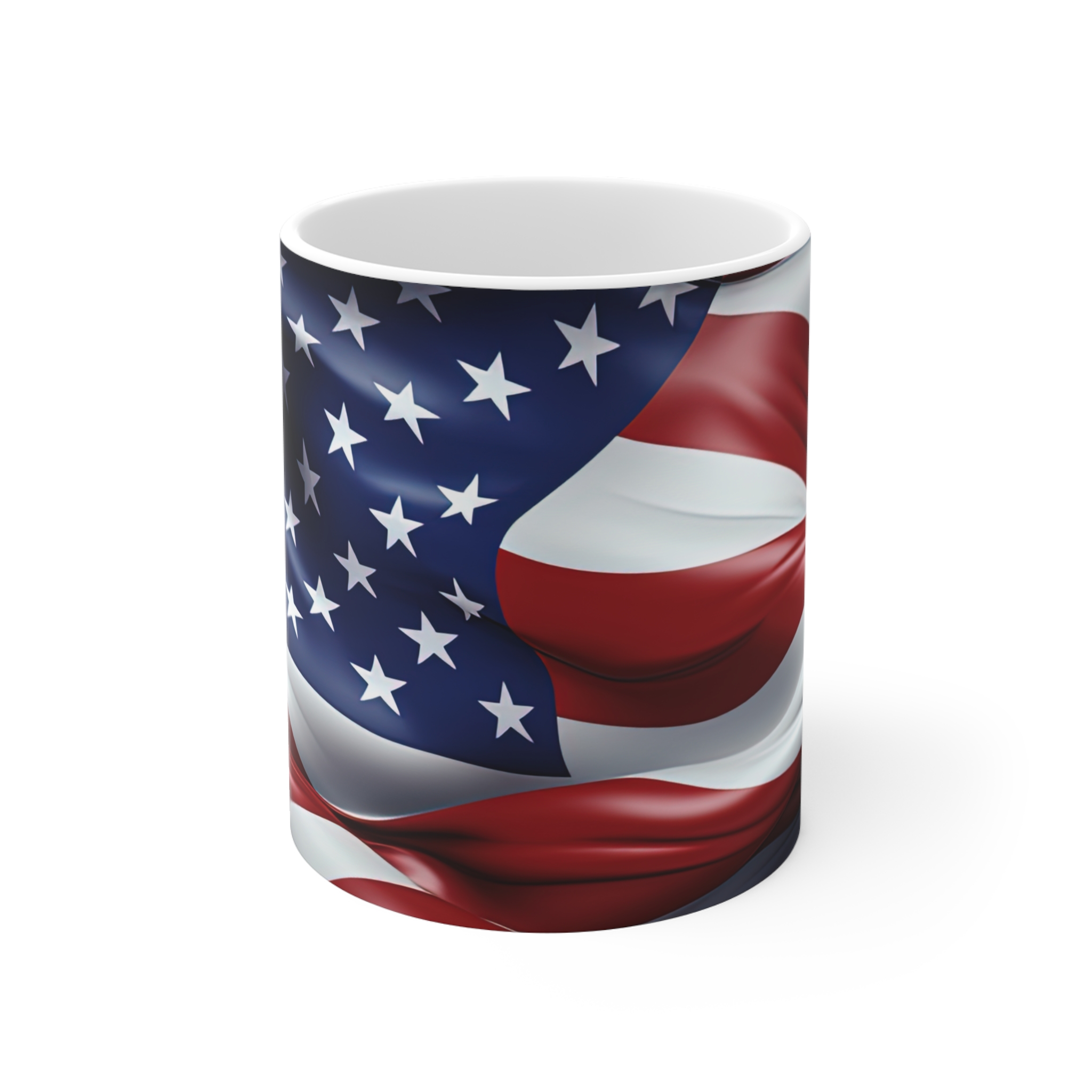 American Flag 11oz Coffee Mug — Patriotic Stars & Stripes Drinkware for Veterans, 4th of July & Memorial Day