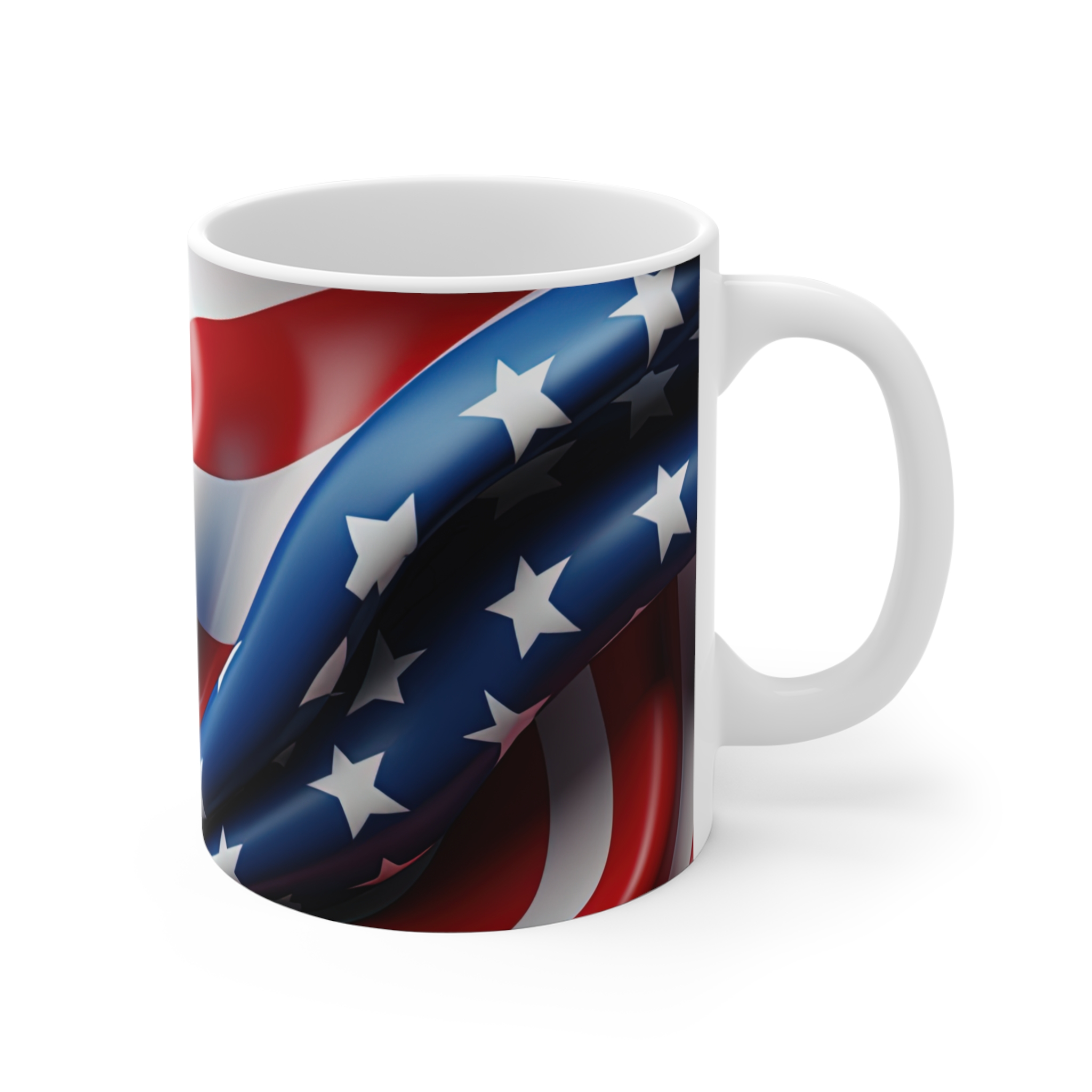 American Flag 11oz Mug — Patriotic Stars & Stripes Coffee Cup - Image 3