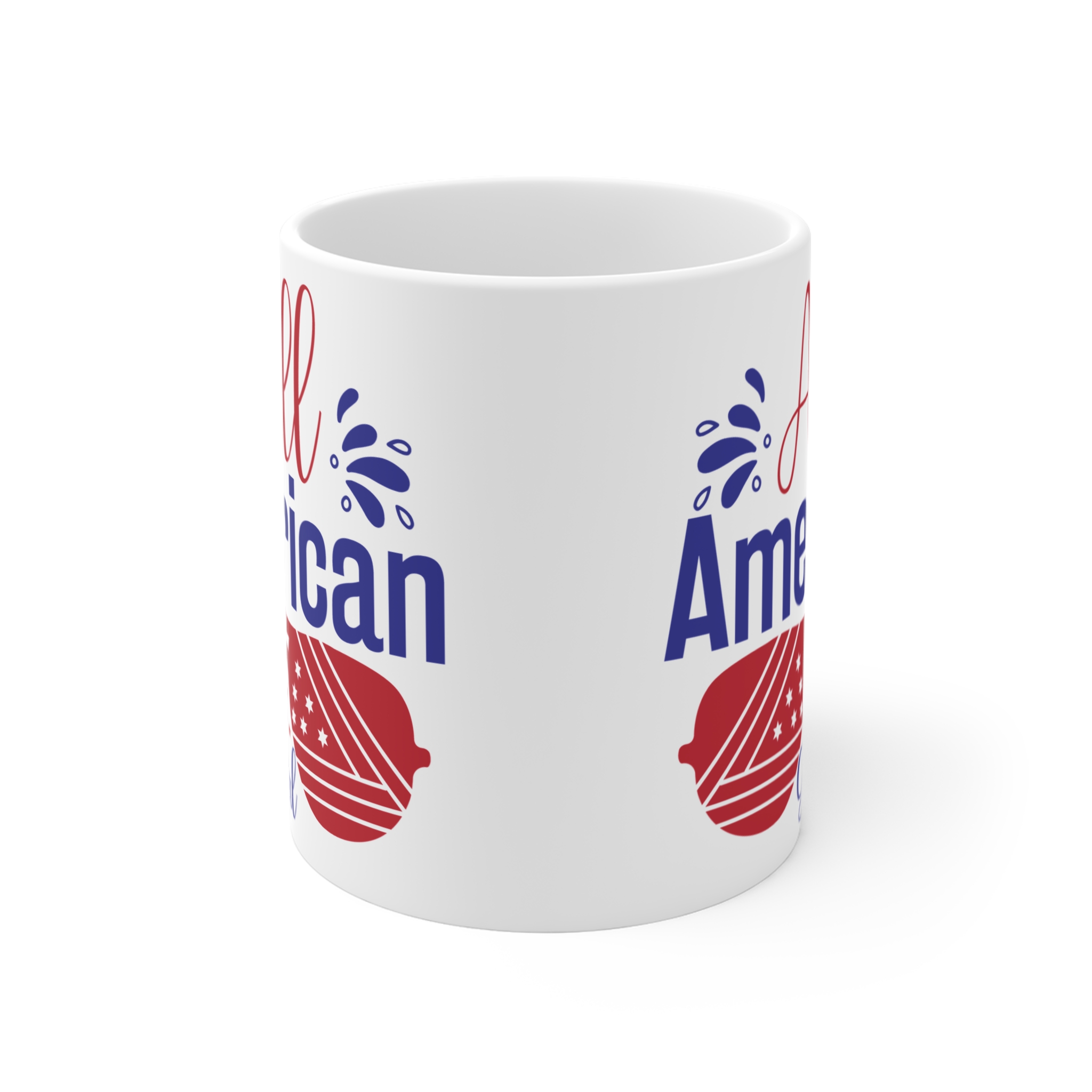 All American Girl Mug – Patriotic 11oz Coffee Cup (Fourth of July Gift) - Image 2