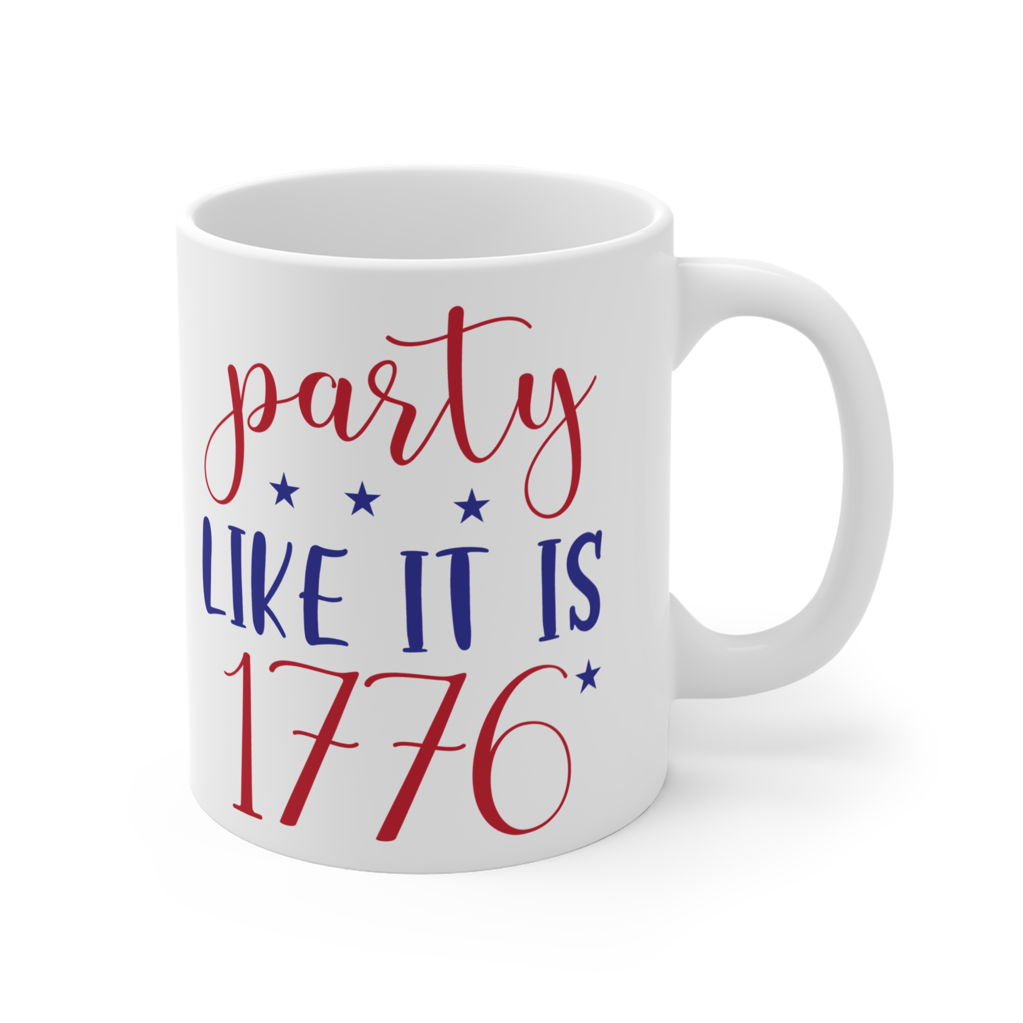 Party Like It’s 1776 Mug — Patriotic 11oz Coffee Cup for 4th of July - Image 4