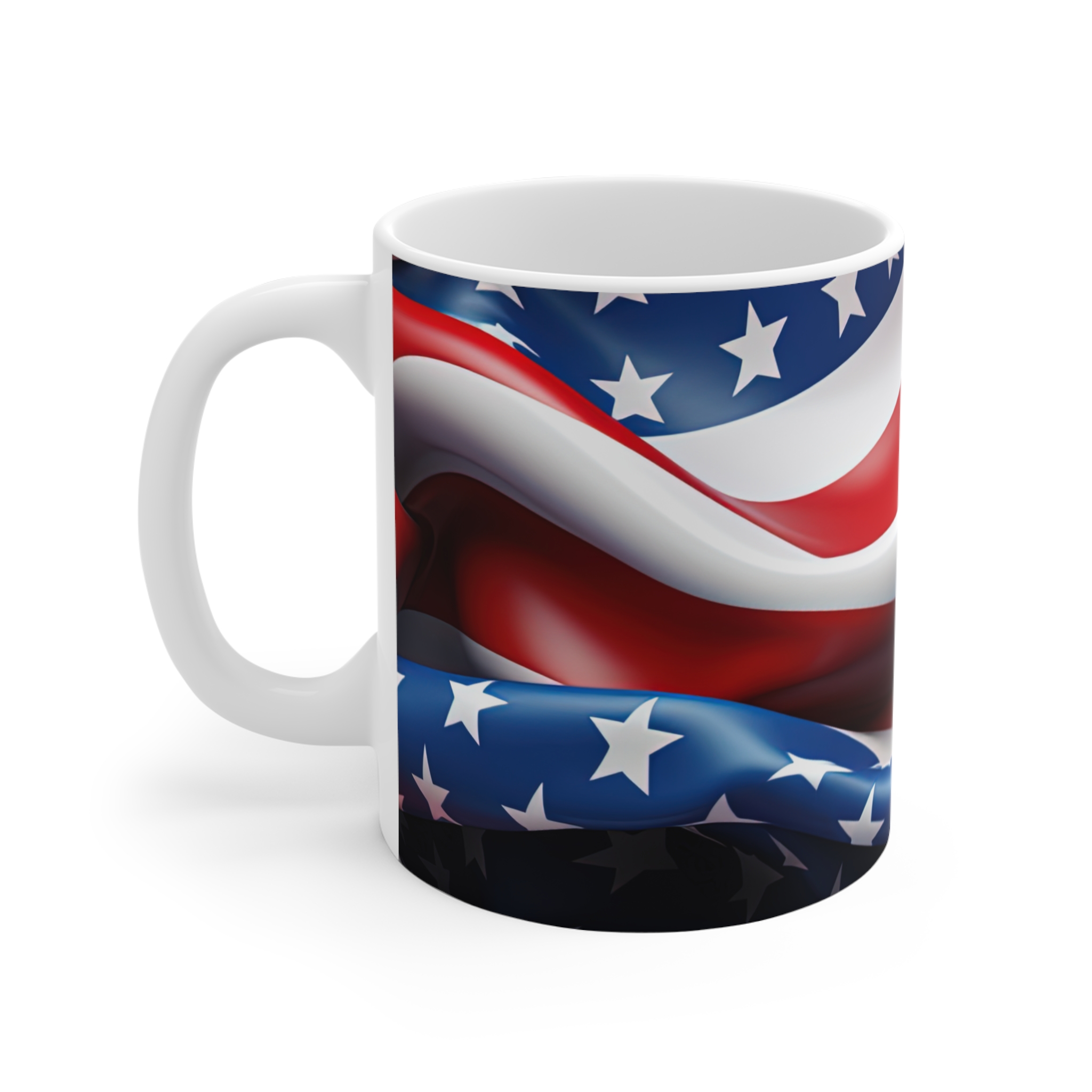 American Flag 11oz Mug — Patriotic Stars & Stripes Coffee Cup - Image 2