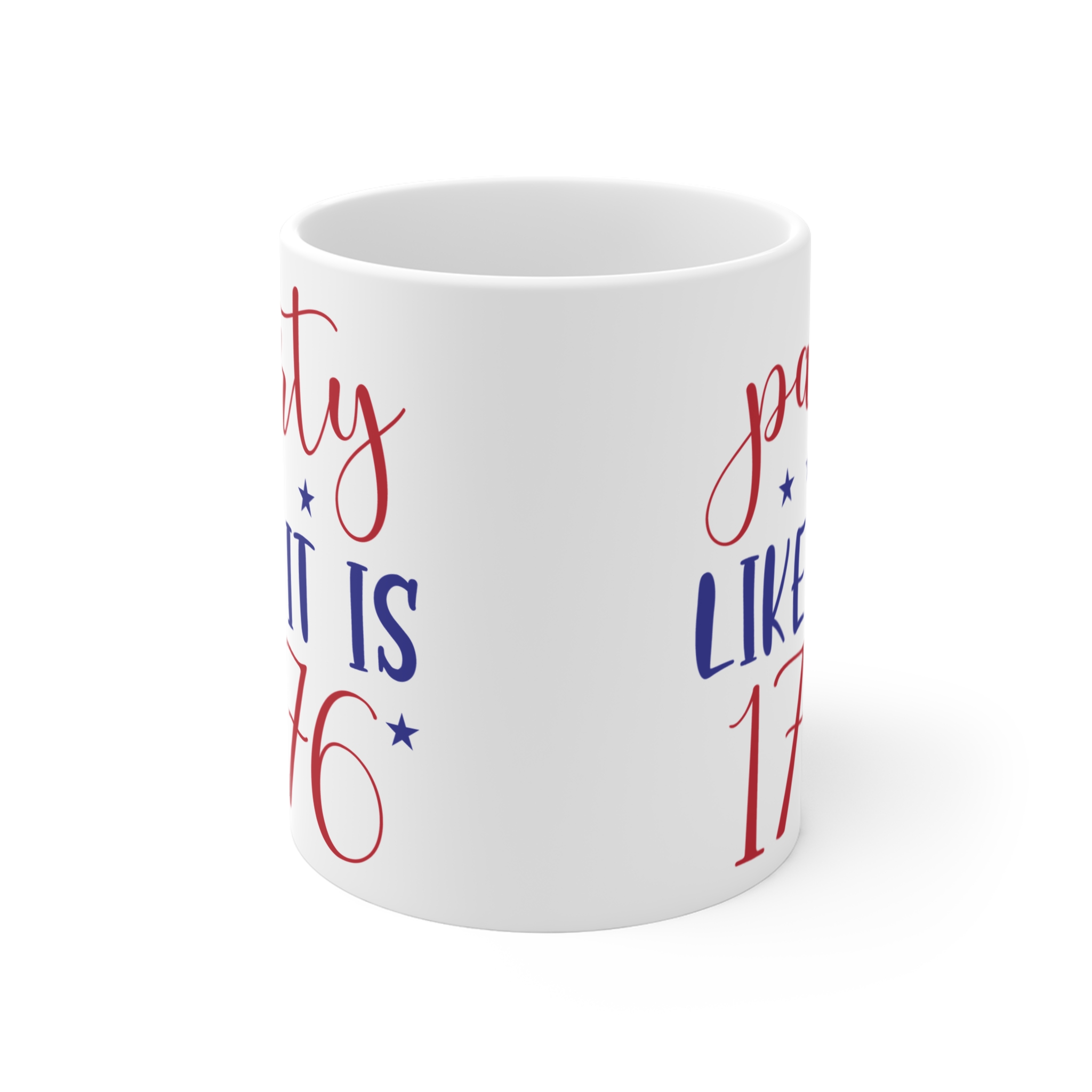 Party Like It’s 1776 Mug — Patriotic 11oz Coffee Cup for 4th of July - Image 2