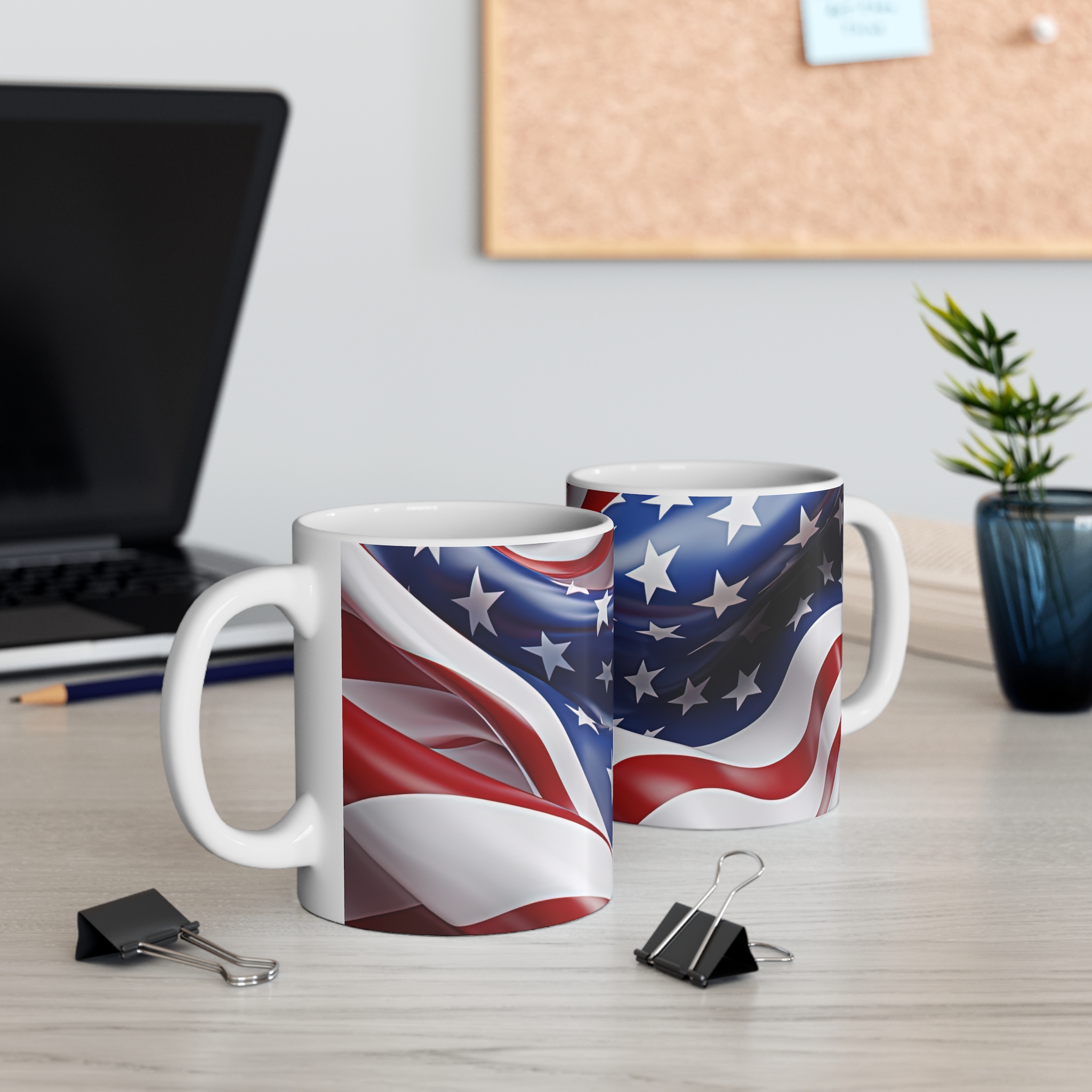 American Flag 11oz Coffee Mug — Patriotic Stars & Stripes Drinkware - Image 5