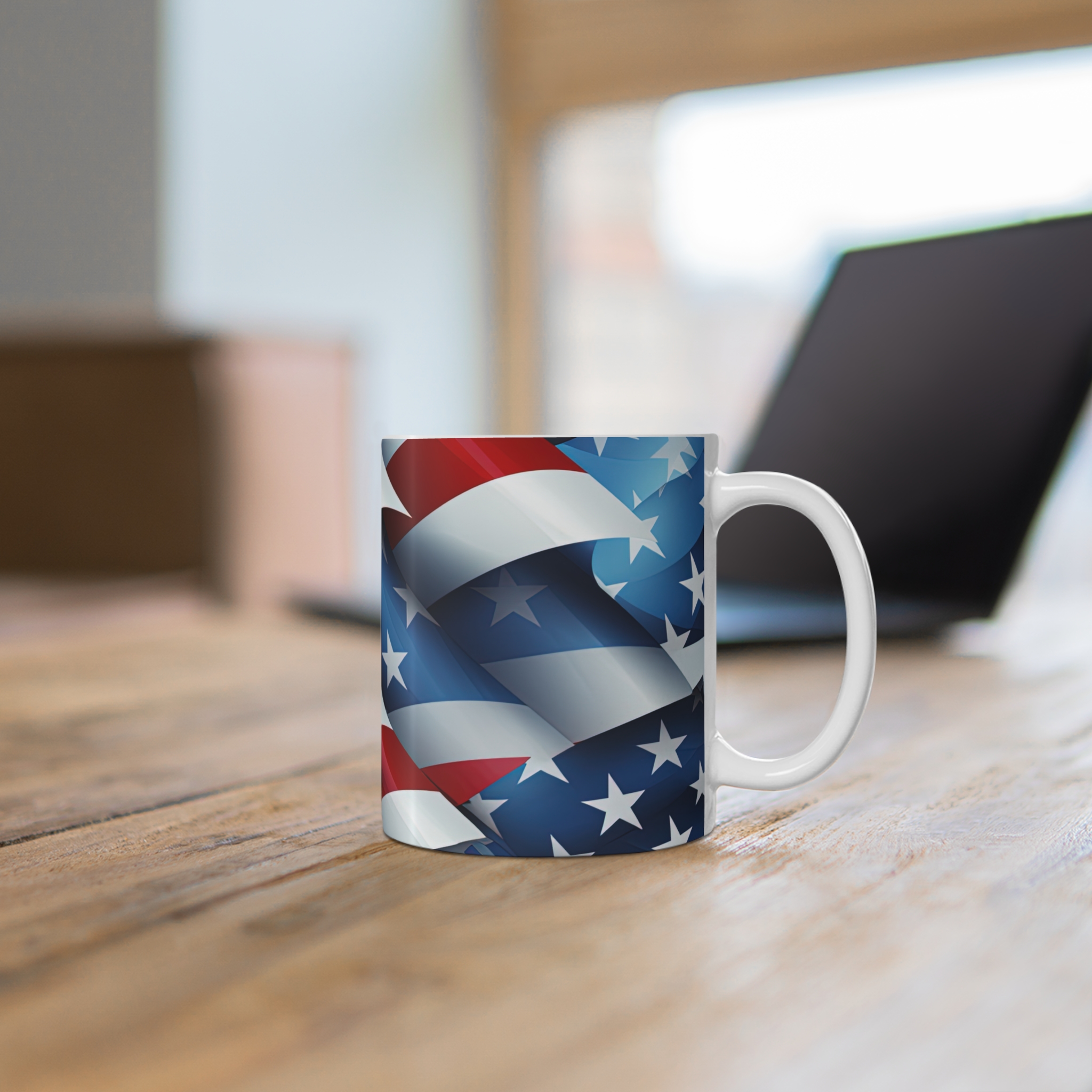American Flag 11oz Mug — Patriotic Stars & Stripes Coffee Cup - Image 6