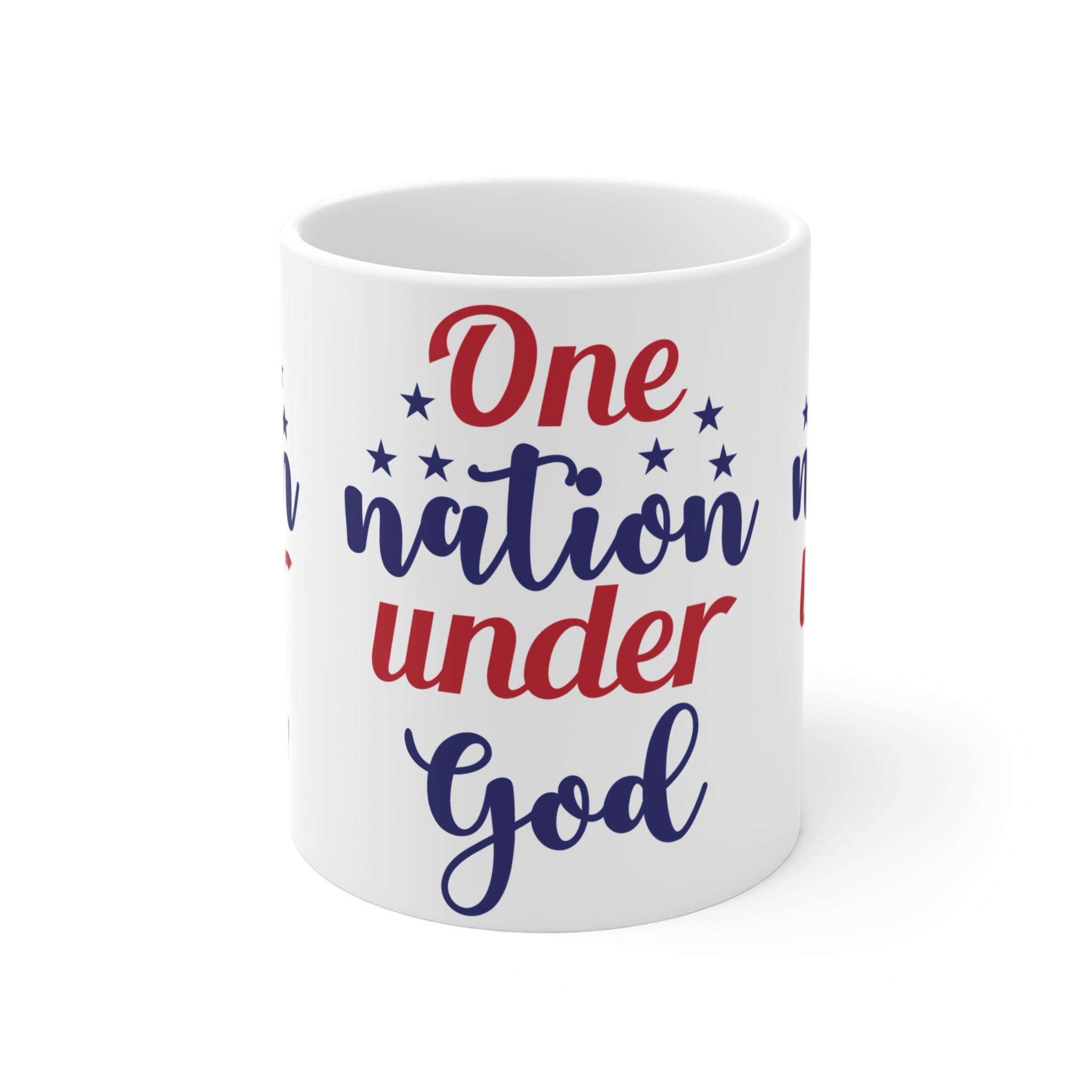 One Nation Under God Mug — Patriotic 11oz Coffee Cup - Image 2