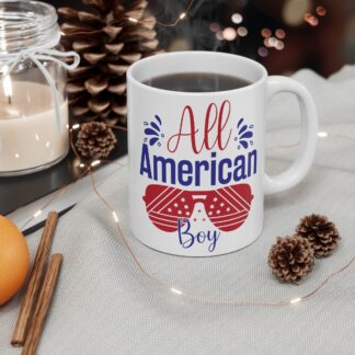 All American Boy Mug – Patriotic 11oz Coffee Cup