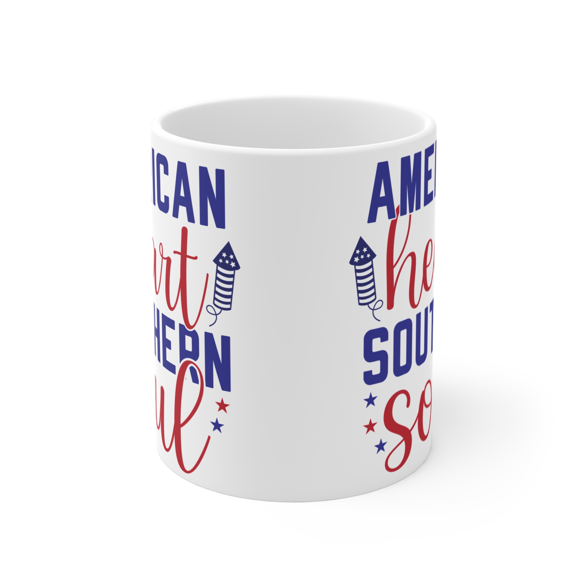 American Heart Southern Soul Mug — Patriotic 11oz Coffee Cup - Image 2