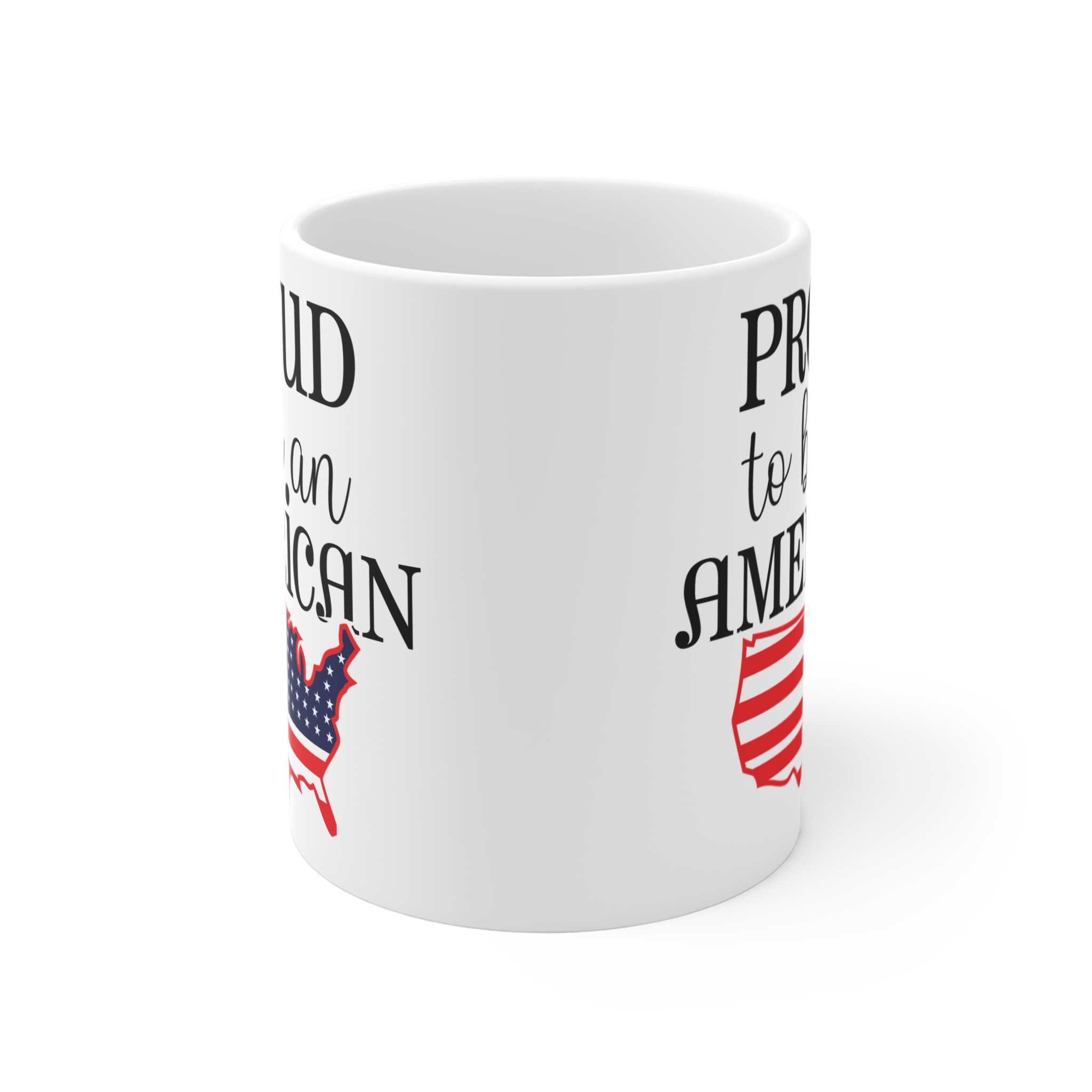 "Proud to Be an American" Mug — 11oz Patriotic USA Flag Coffee Cup - Image 2