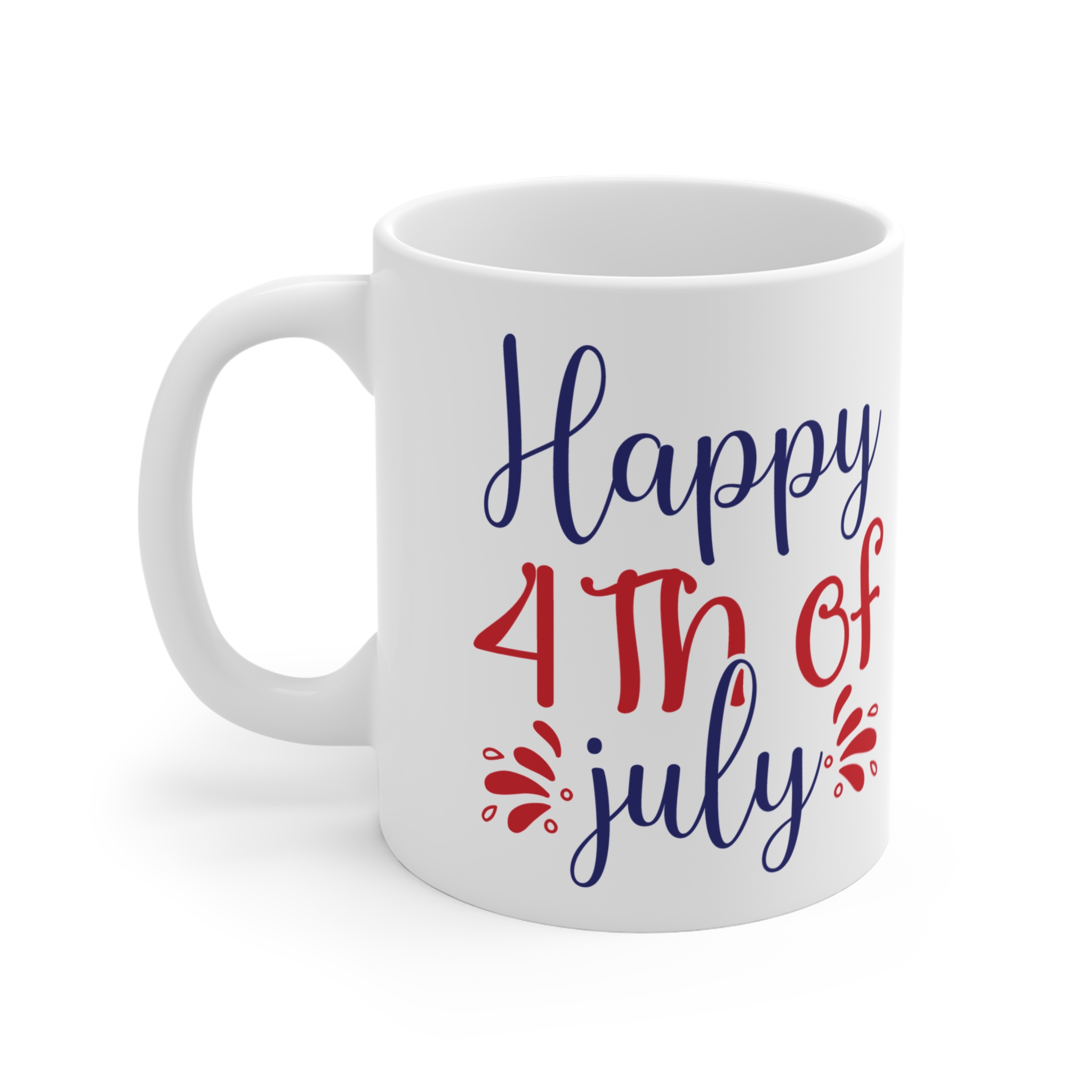 4th of July Mug – "Happy 4th of July" Patriotic Coffee Cup (11oz) - Image 3