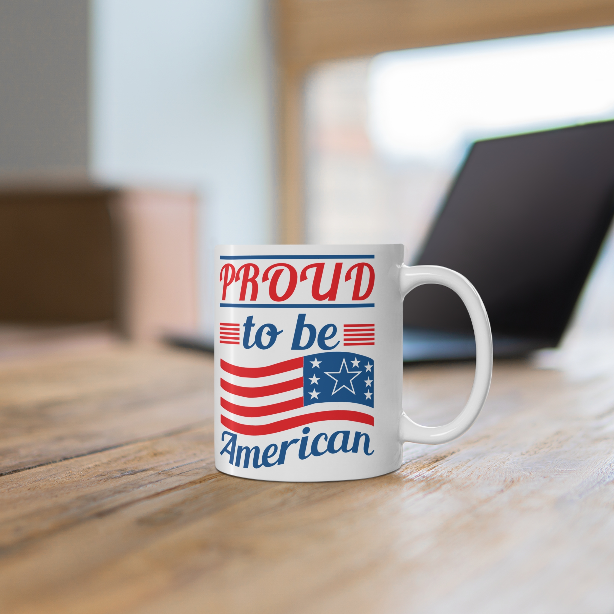 Proud to Be American Mug – Patriotic 11oz Coffee Cup (Fourth of July, Veterans Day) - Image 6