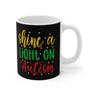 Autism Awareness Mug — "Shine a Light on Autism" 11oz