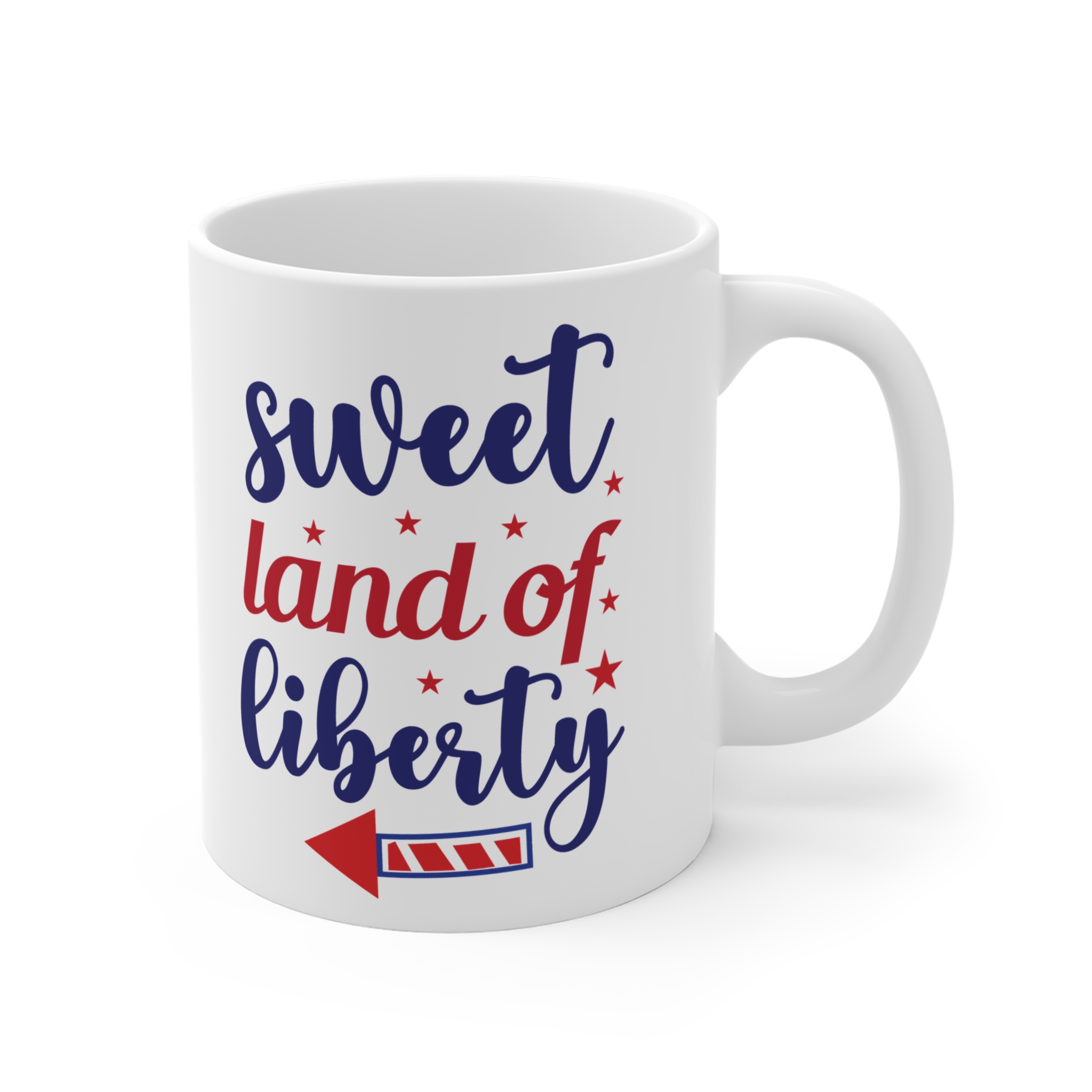 Sweet Land of Liberty 11oz Mug — Patriotic Fourth of July Coffee Cup - Image 4