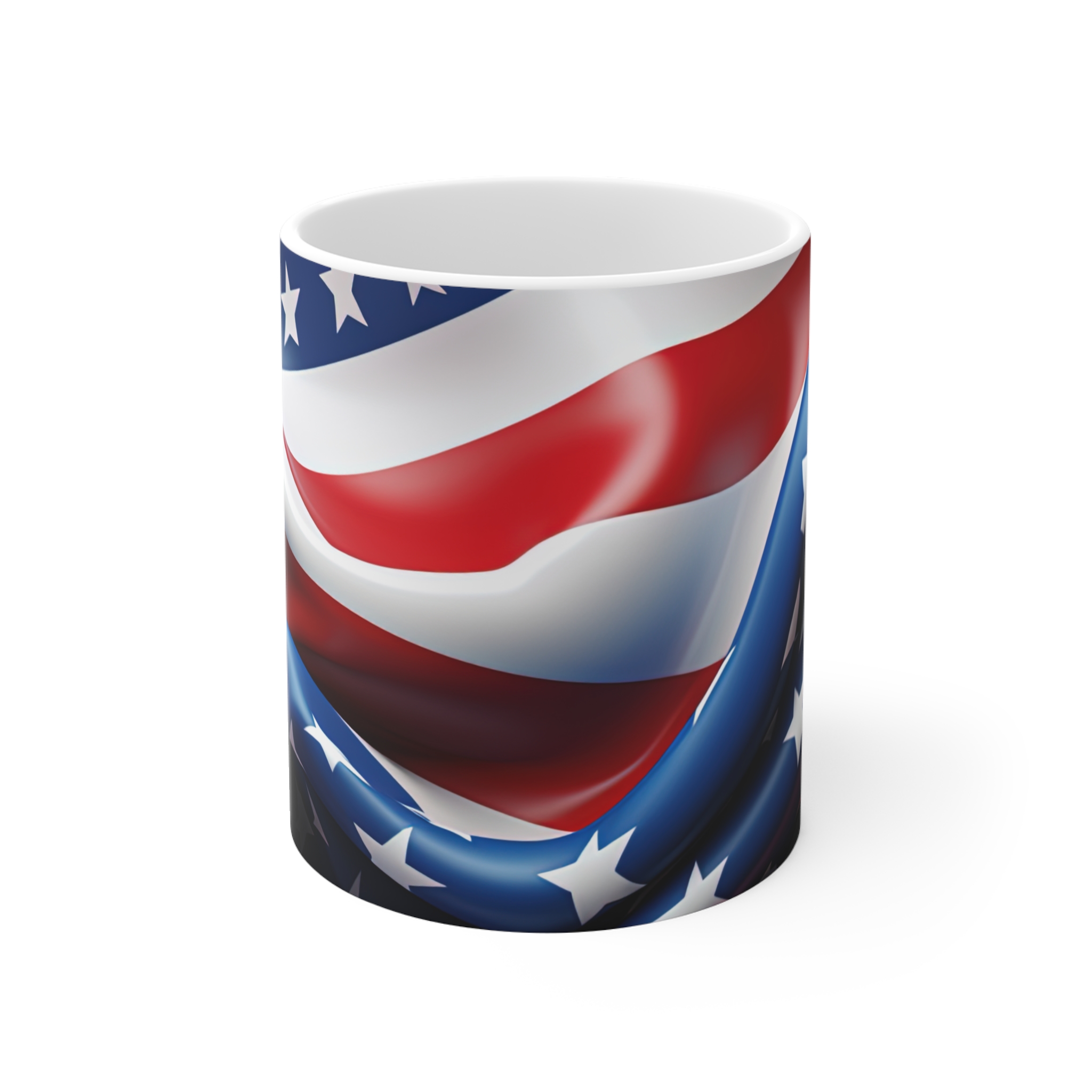 American Flag 11oz Mug — Patriotic Stars & Stripes Coffee Cup
