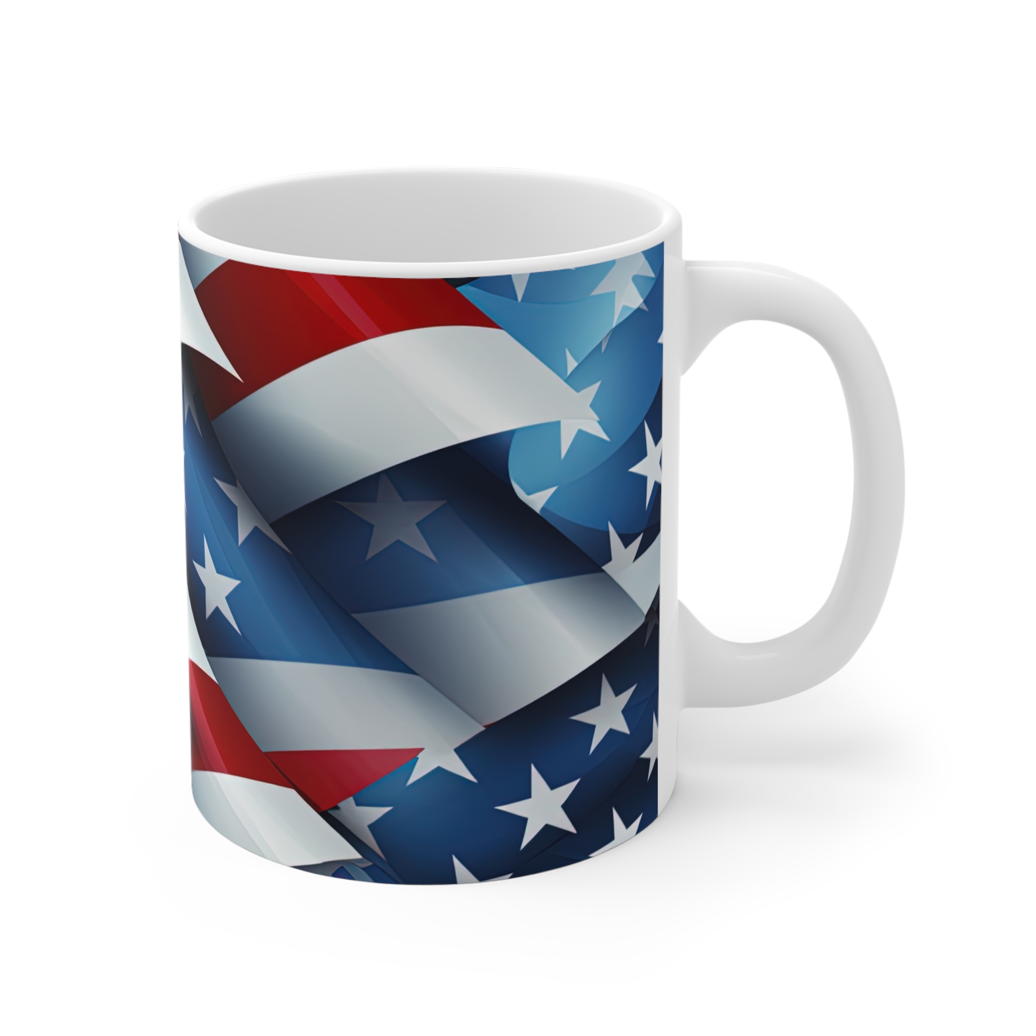 American Flag 11oz Mug — Patriotic Stars & Stripes Coffee Cup - Image 3